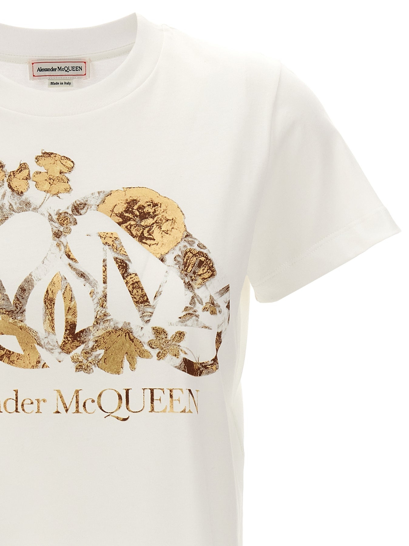 【関税込み】McQueen ホワイト Cut & Sew Tシャツ Alexander McQueen Cut & Sew Tシャツ | ホワイト | FARFETCH JP