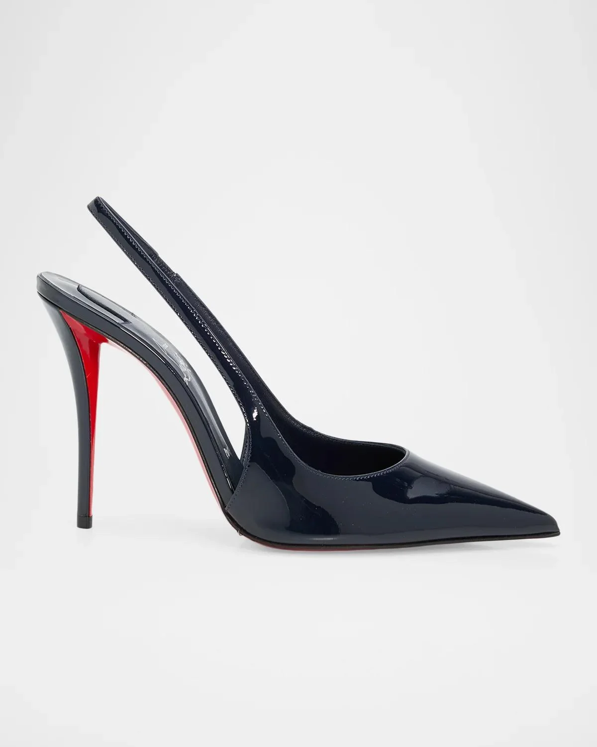 100mm Miss Z Patent Leather Slingback Pumps - 1