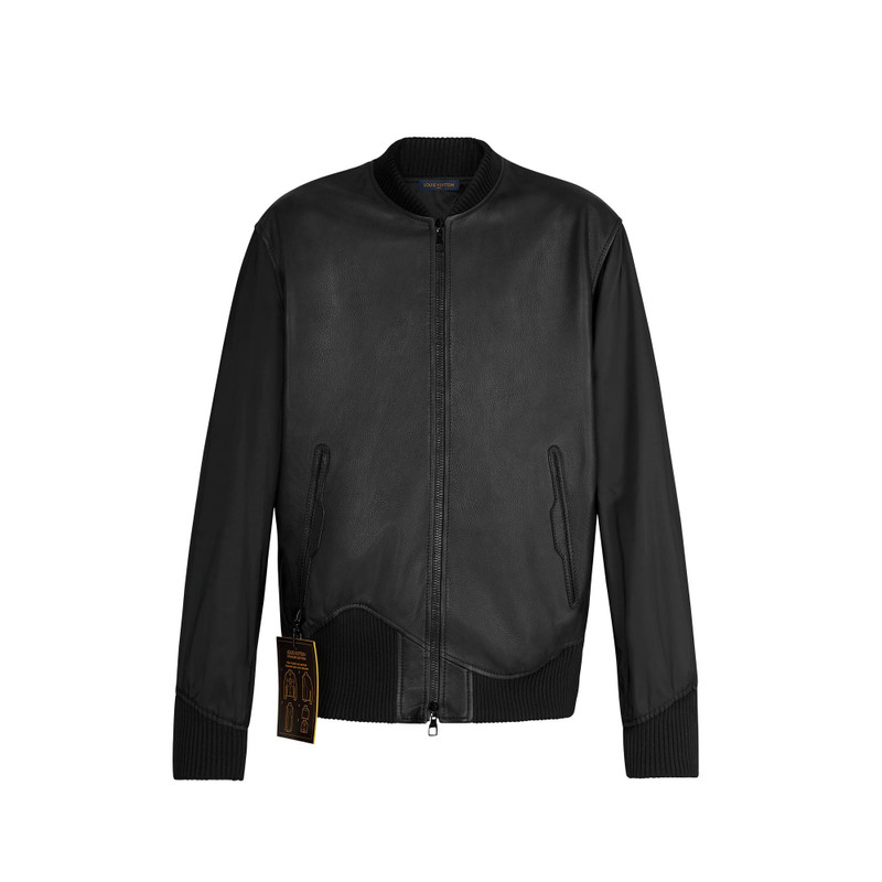 Reversible Leather Nylon Jacket - 1