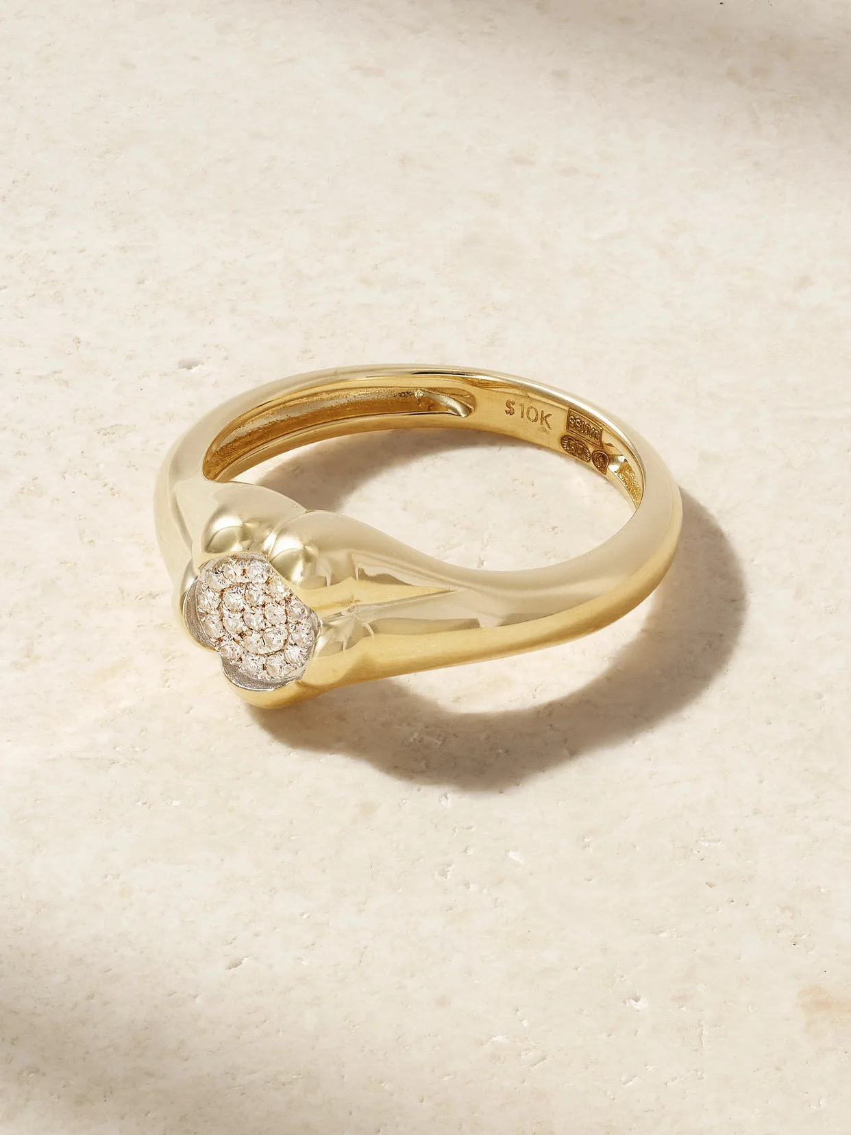 Crosby 10-karat Gold Diamond Ring - 1