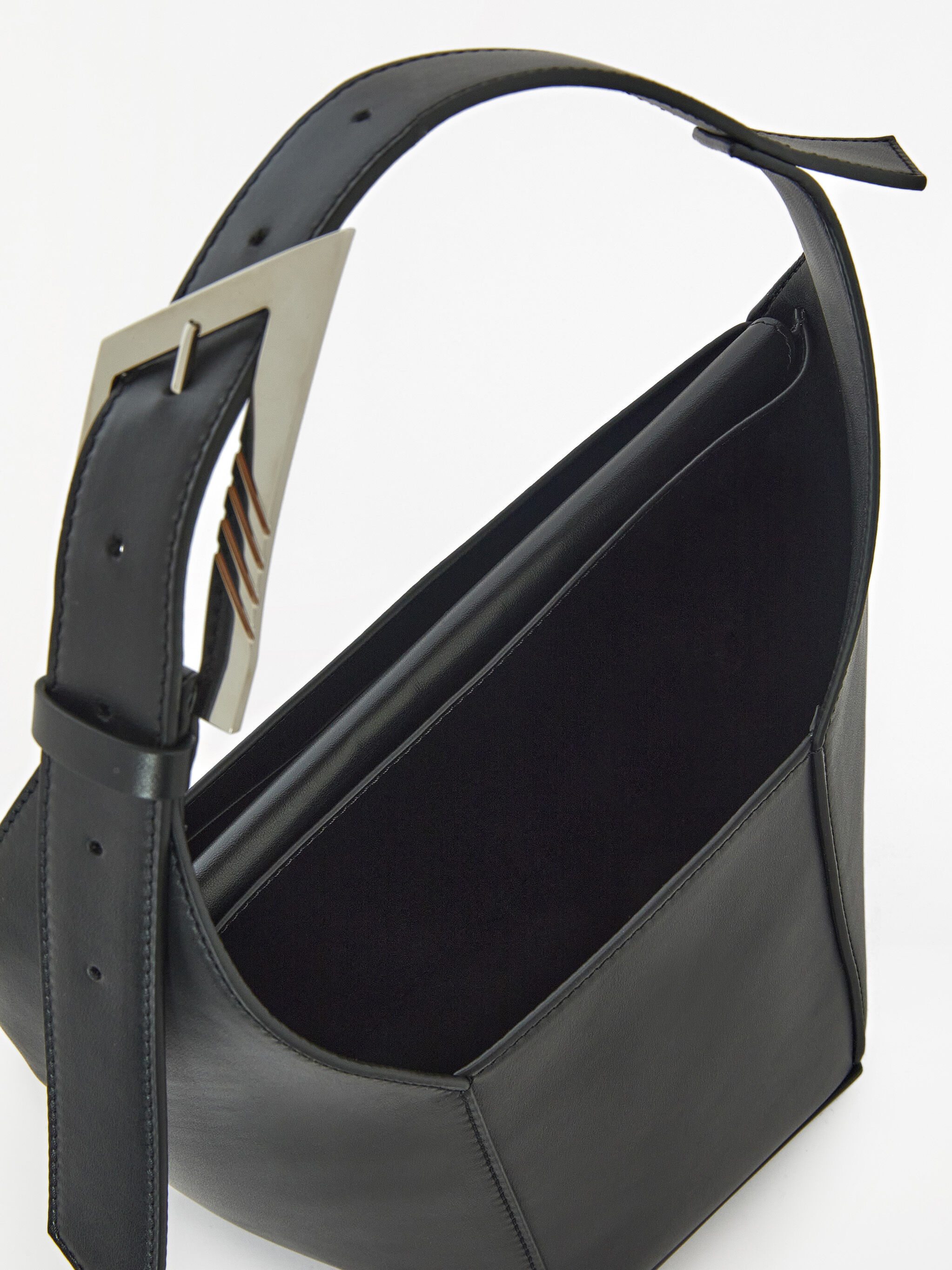 "6PM" BLACK SHOULDER BAG - 3