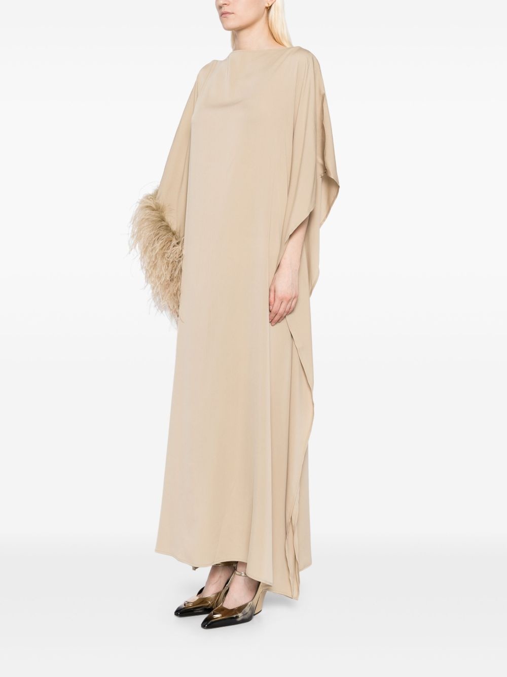 faux-fur detail dress - 3