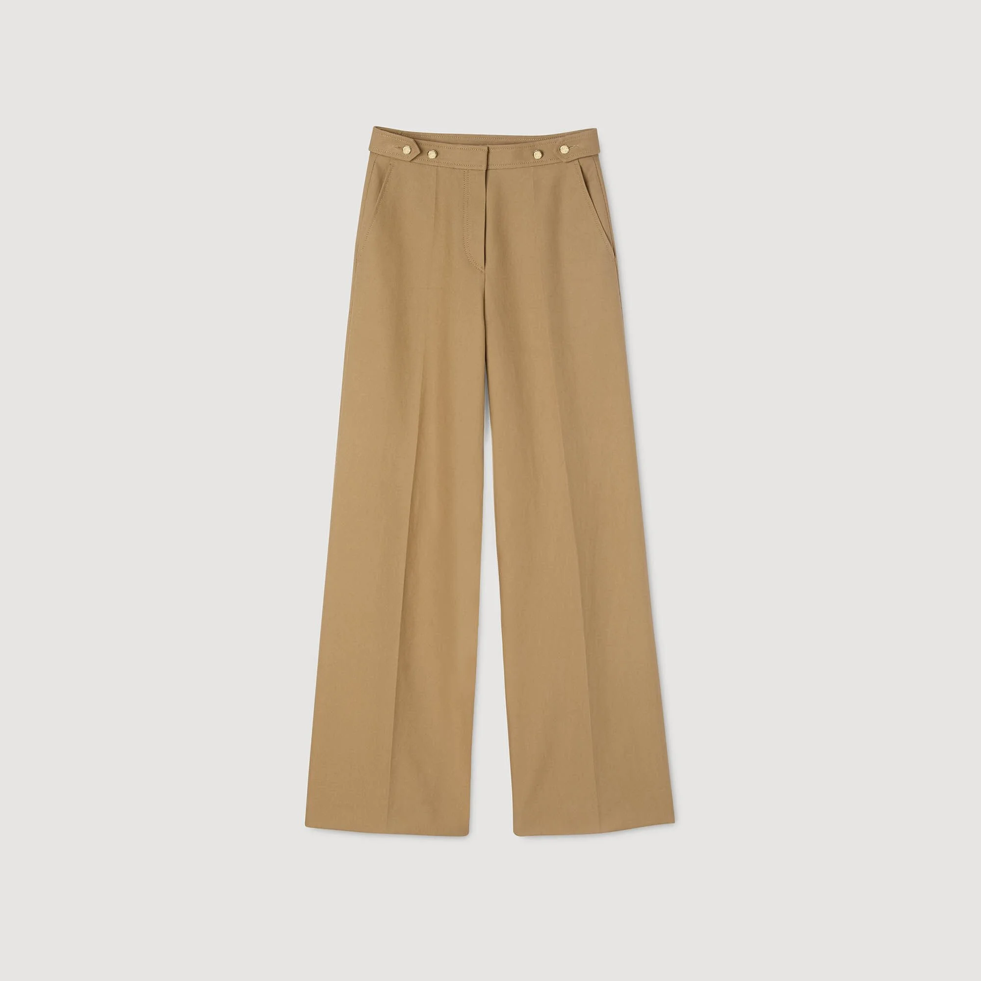 COTTON SUIT TROUSERS - 1