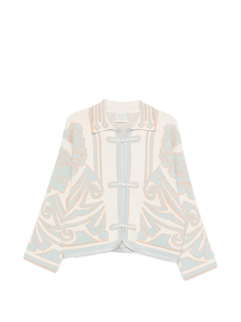 floral-print cardigan 1