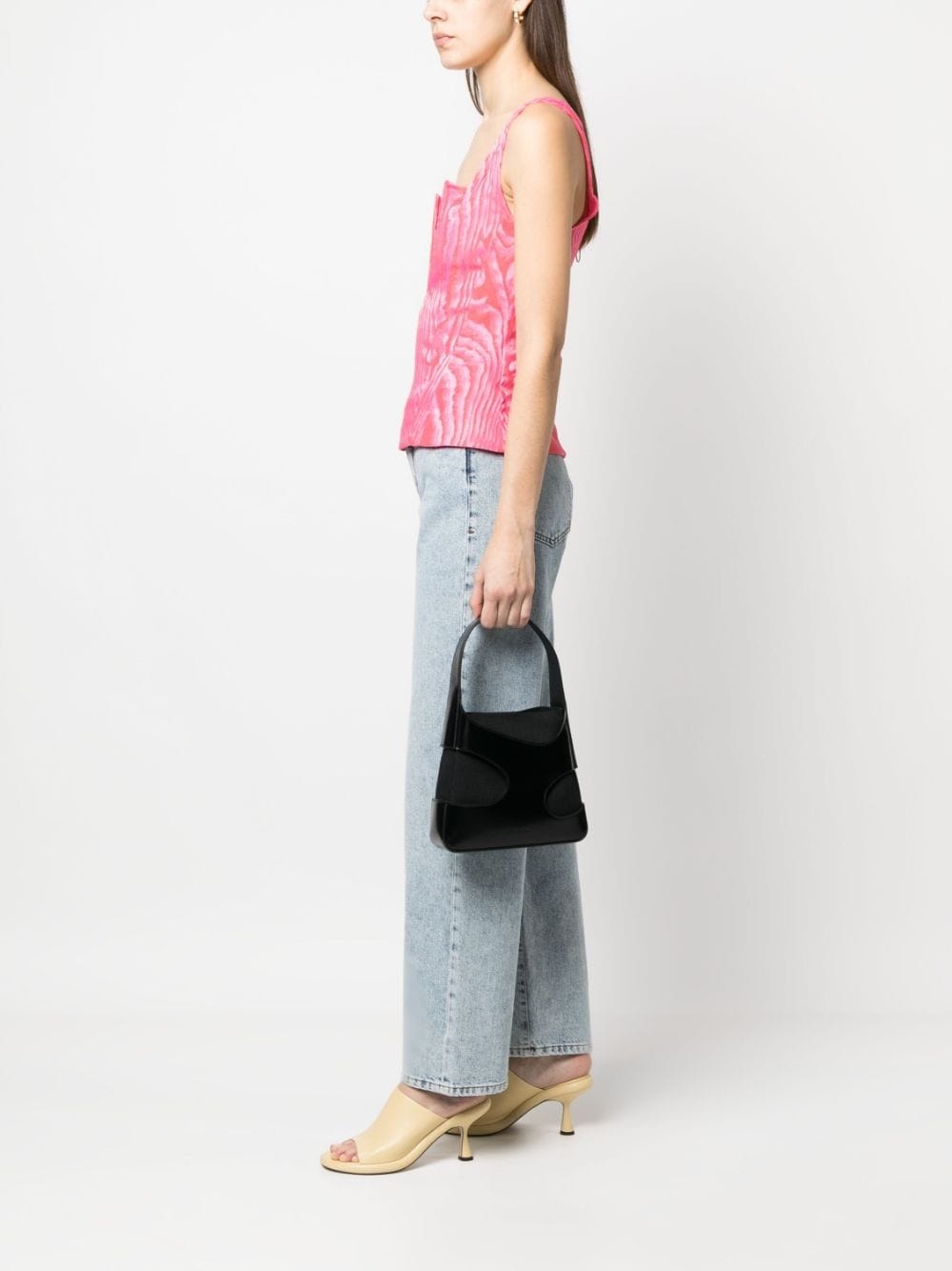 cut-out leather shoulder bag - 2