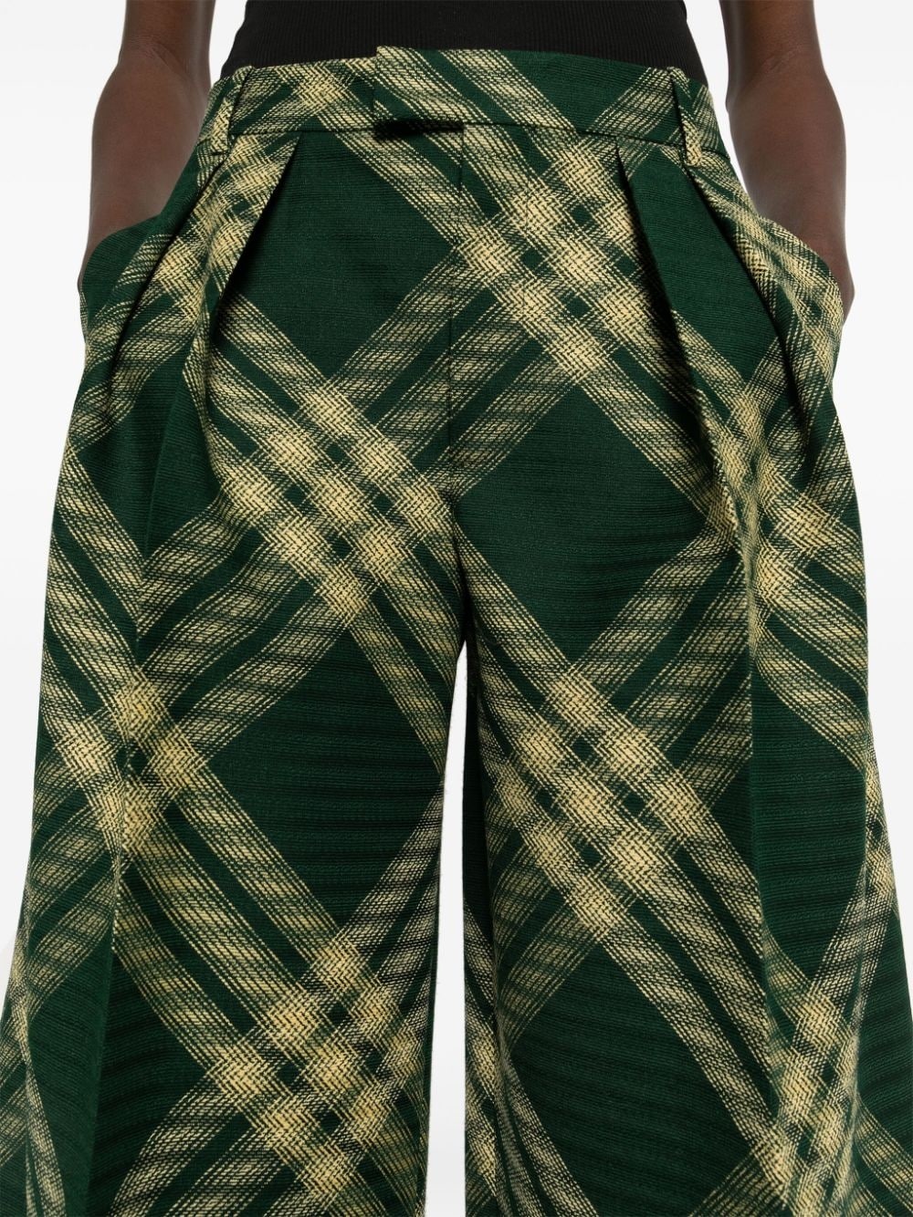 pleat-detail wool trousers - 5