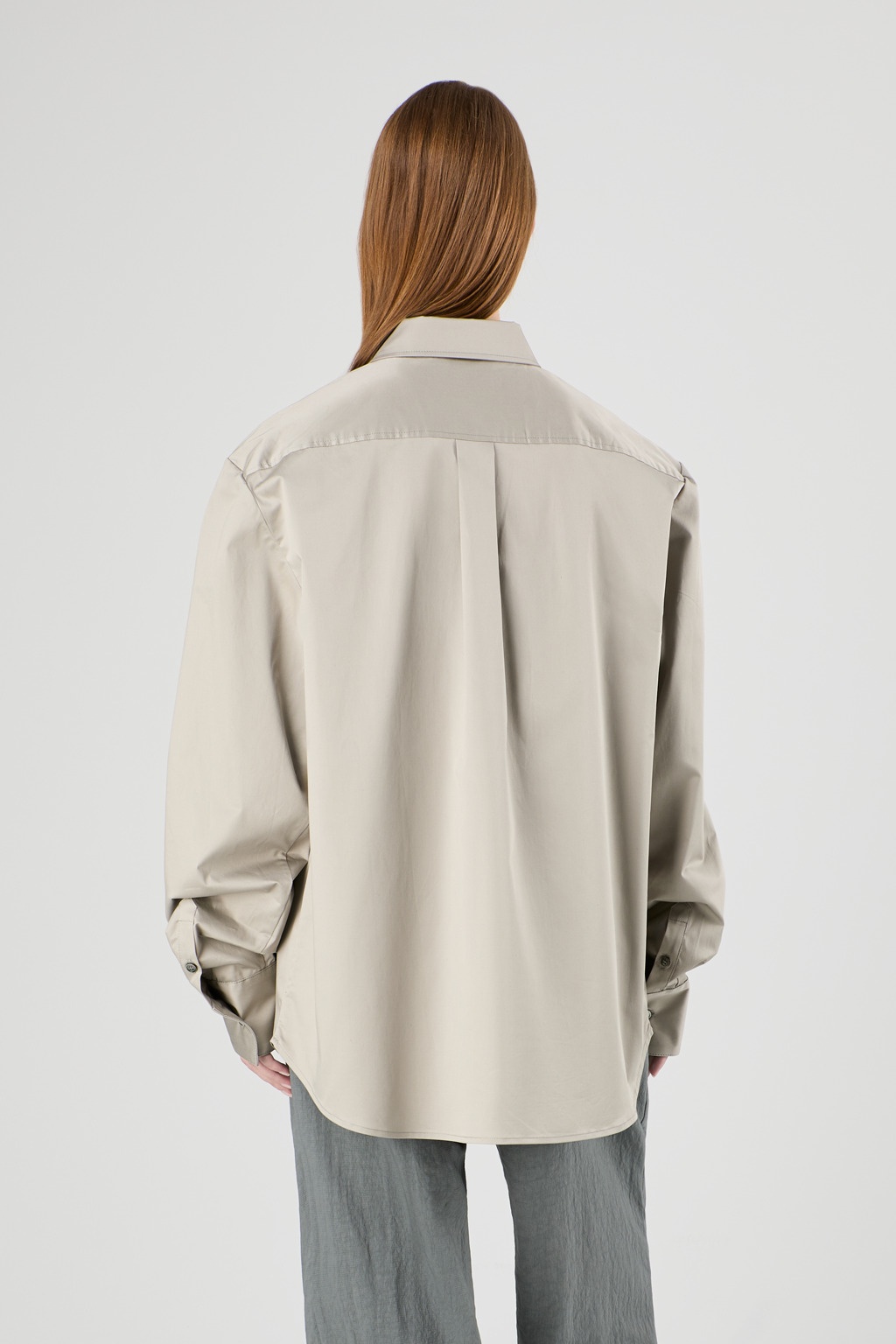 Gray Cotton Shirt - 3