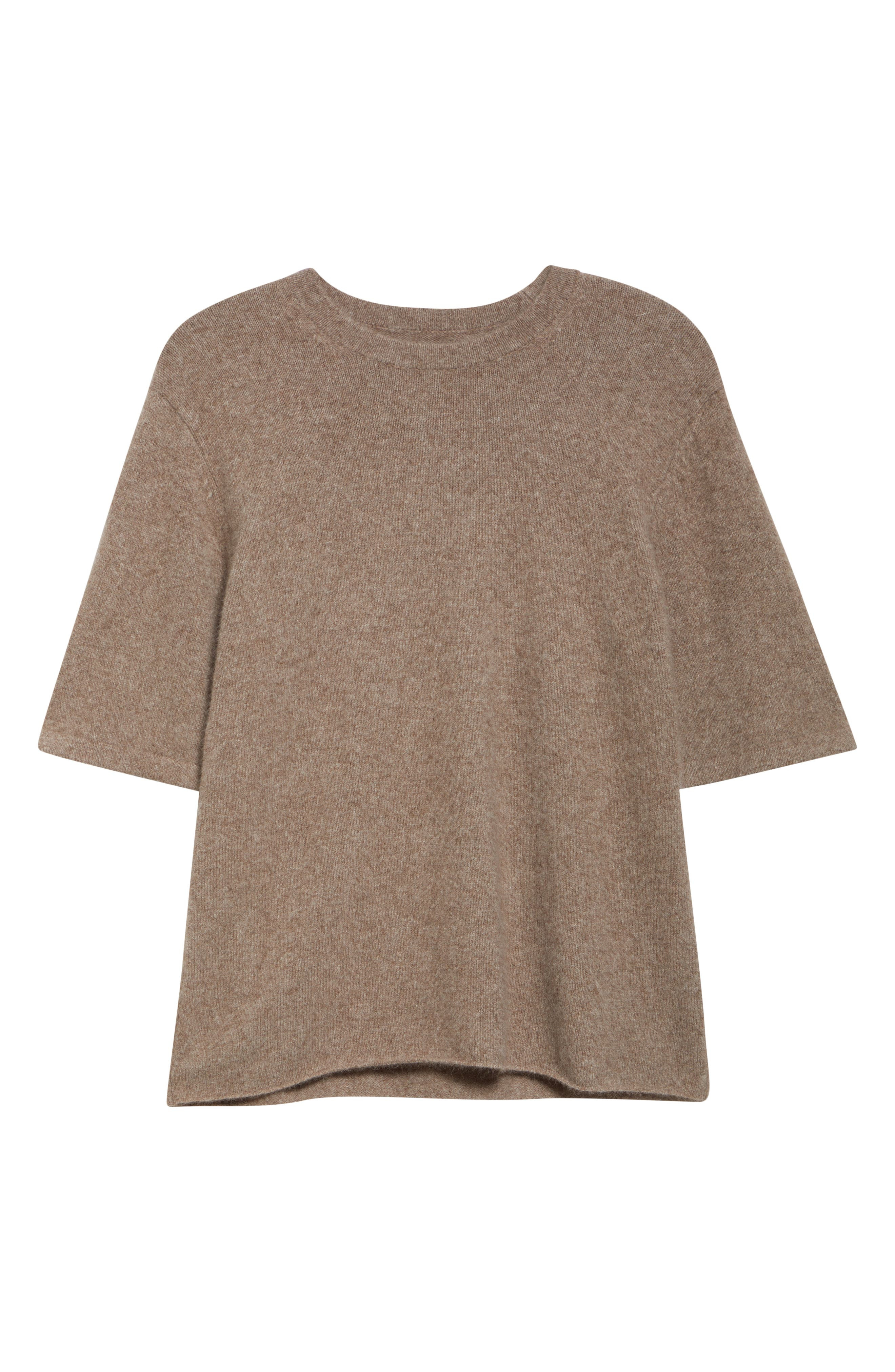 LOULOU DE SAISON Raven Mercerized Wool & Yak Hair Blend Sweater in Ashes Melange at Nordstrom - 5