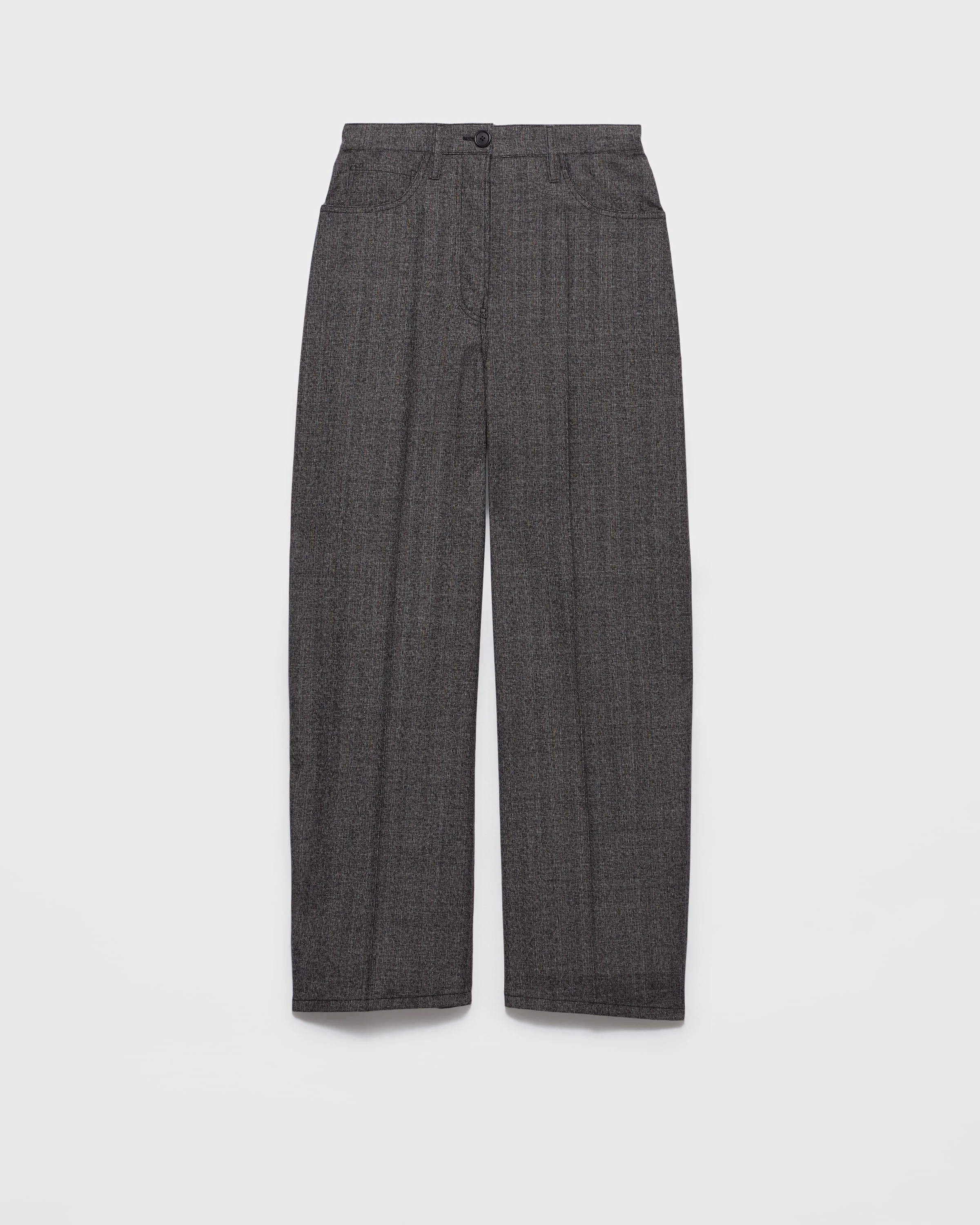 Mouliné wool pants - 1