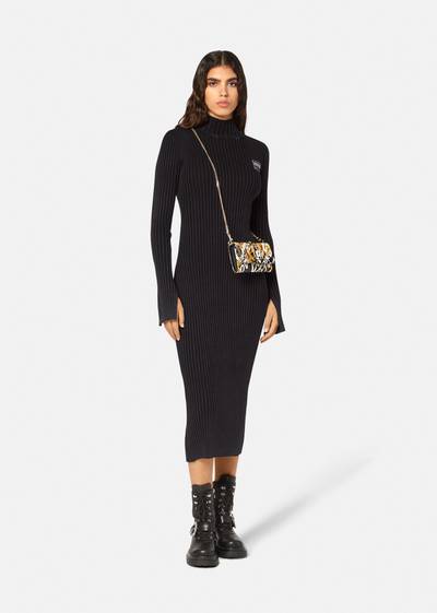 VERSACE JEANS COUTURE Logo Ribbed Midi Dress outlook