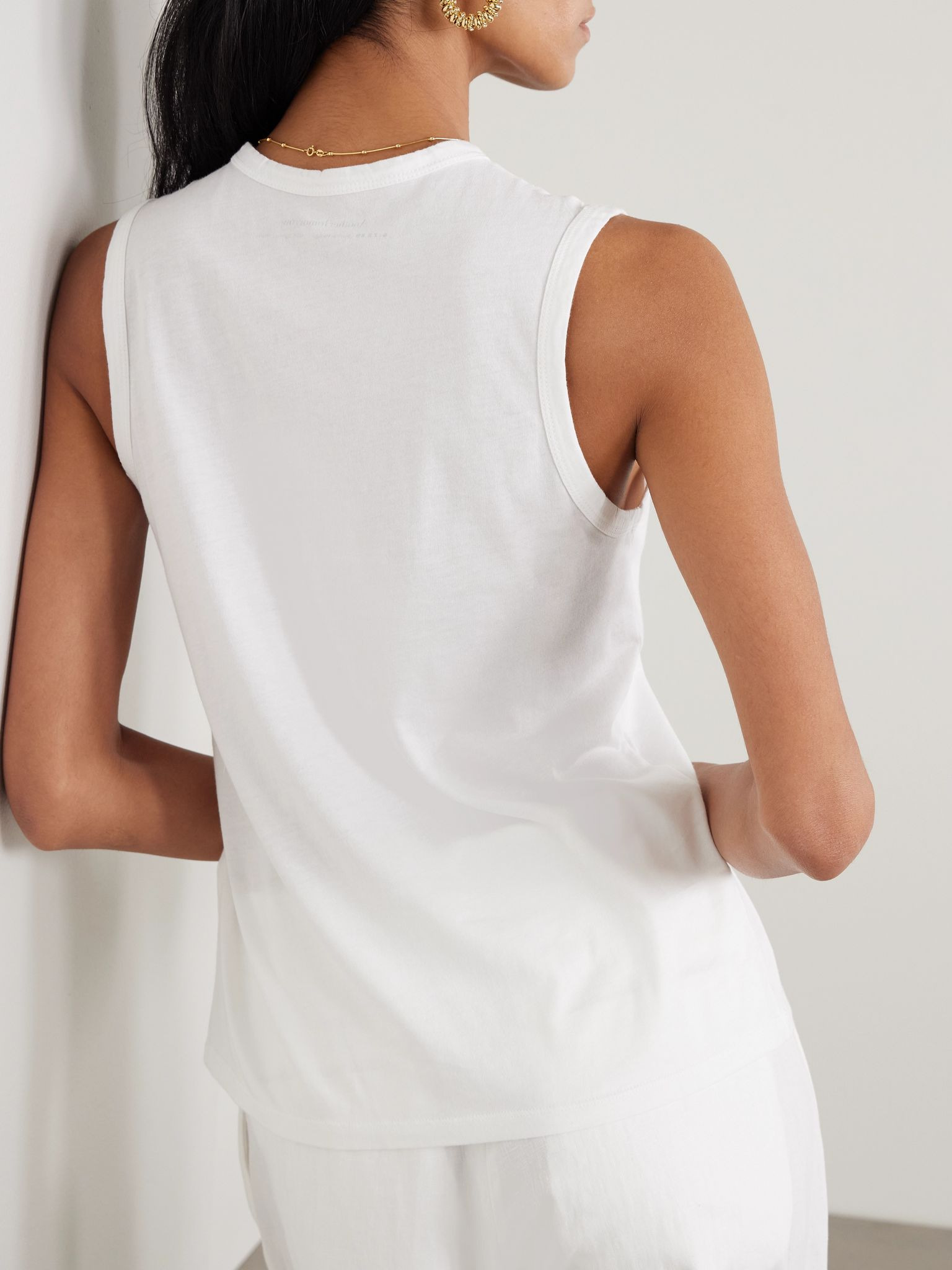 Organic cotton-jersey tank top White - 3