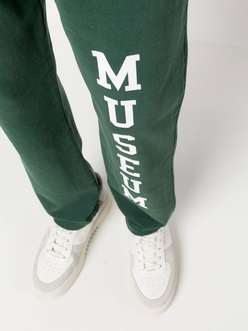 logo-print cotton pants 5