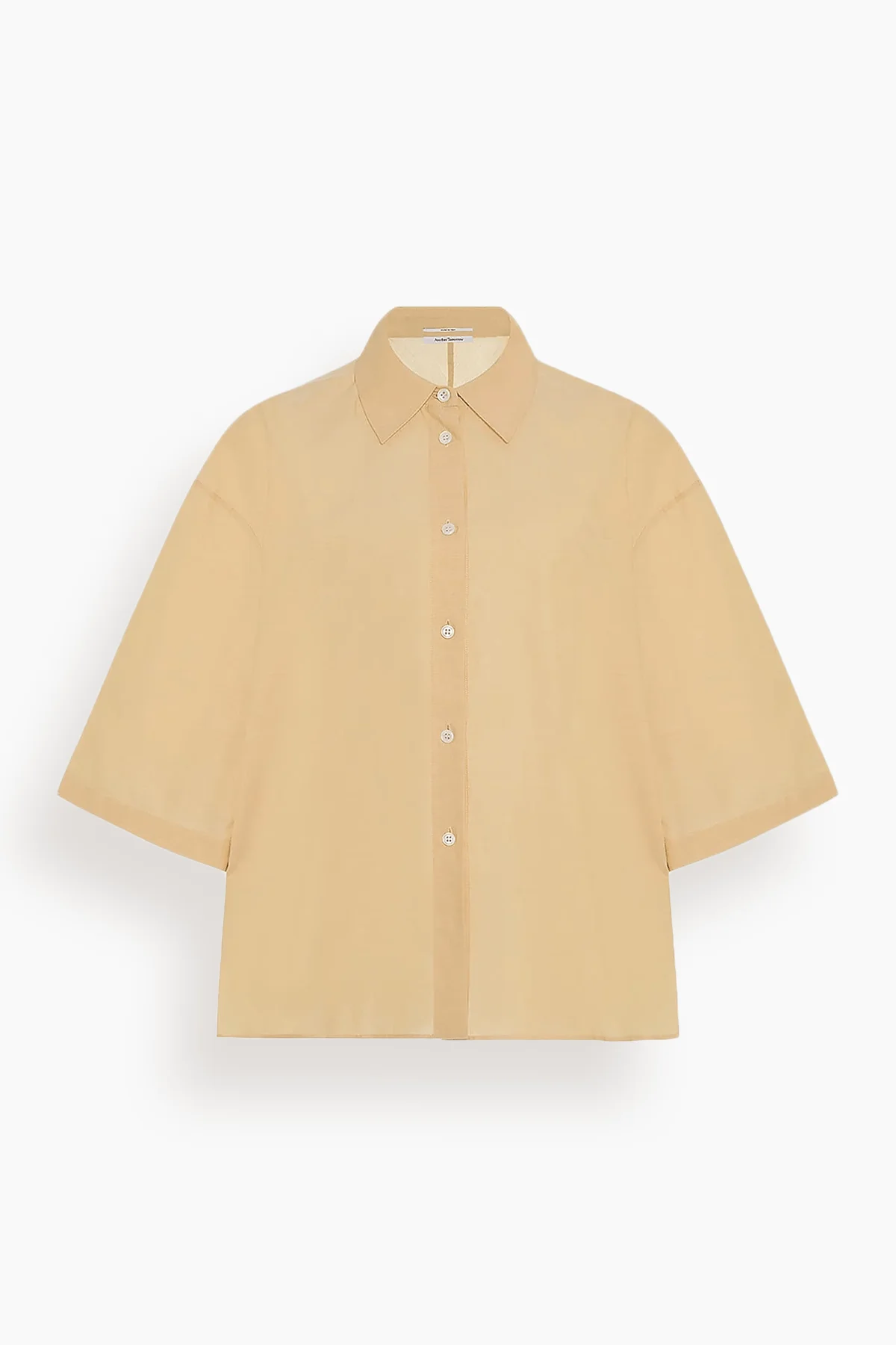 Voile Short Sleeve Shirt in Mimosa - 1
