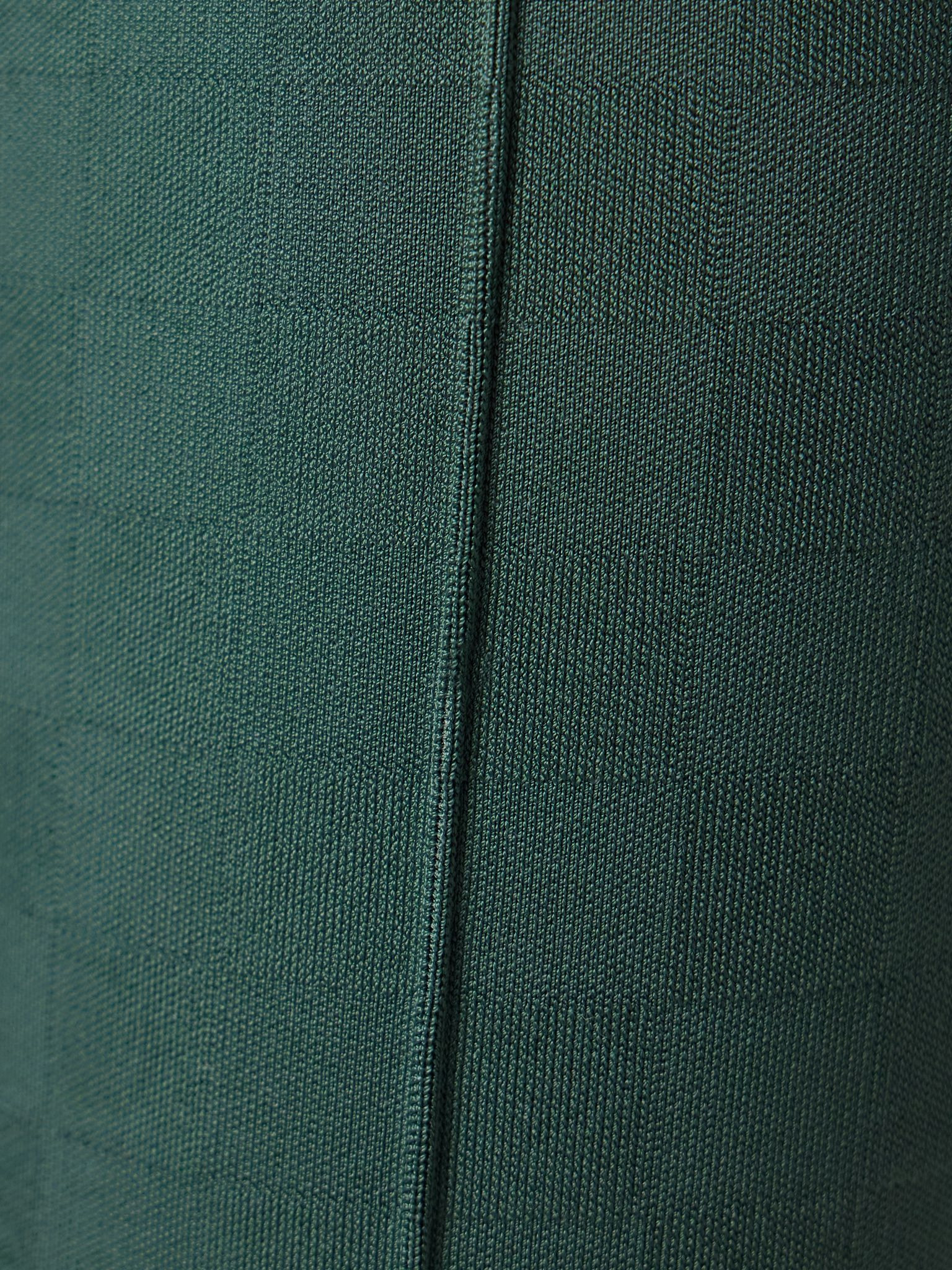 Long Kick stretch-jacquard flared pants Green - 4