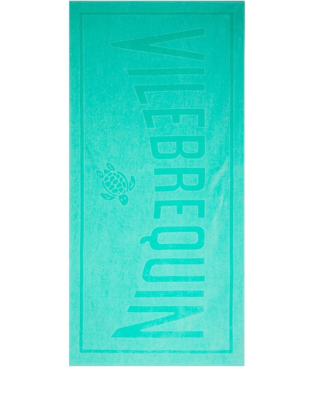 logo-jacquard beach towel - 1