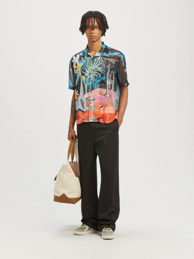 Palm Angels Oil On Canvas Bowling Shirt outlook
