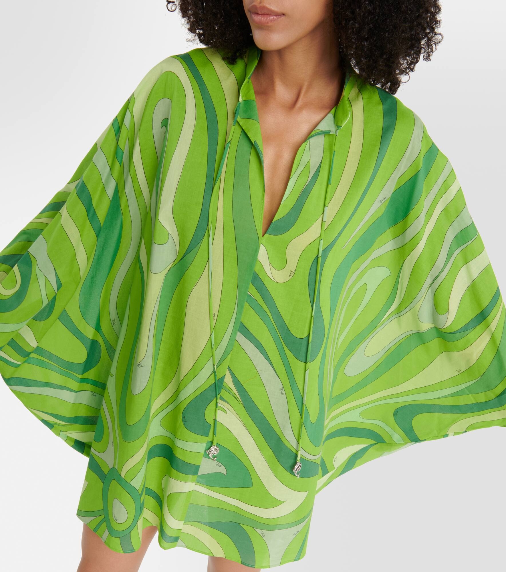 Printed cotton kaftan - 6