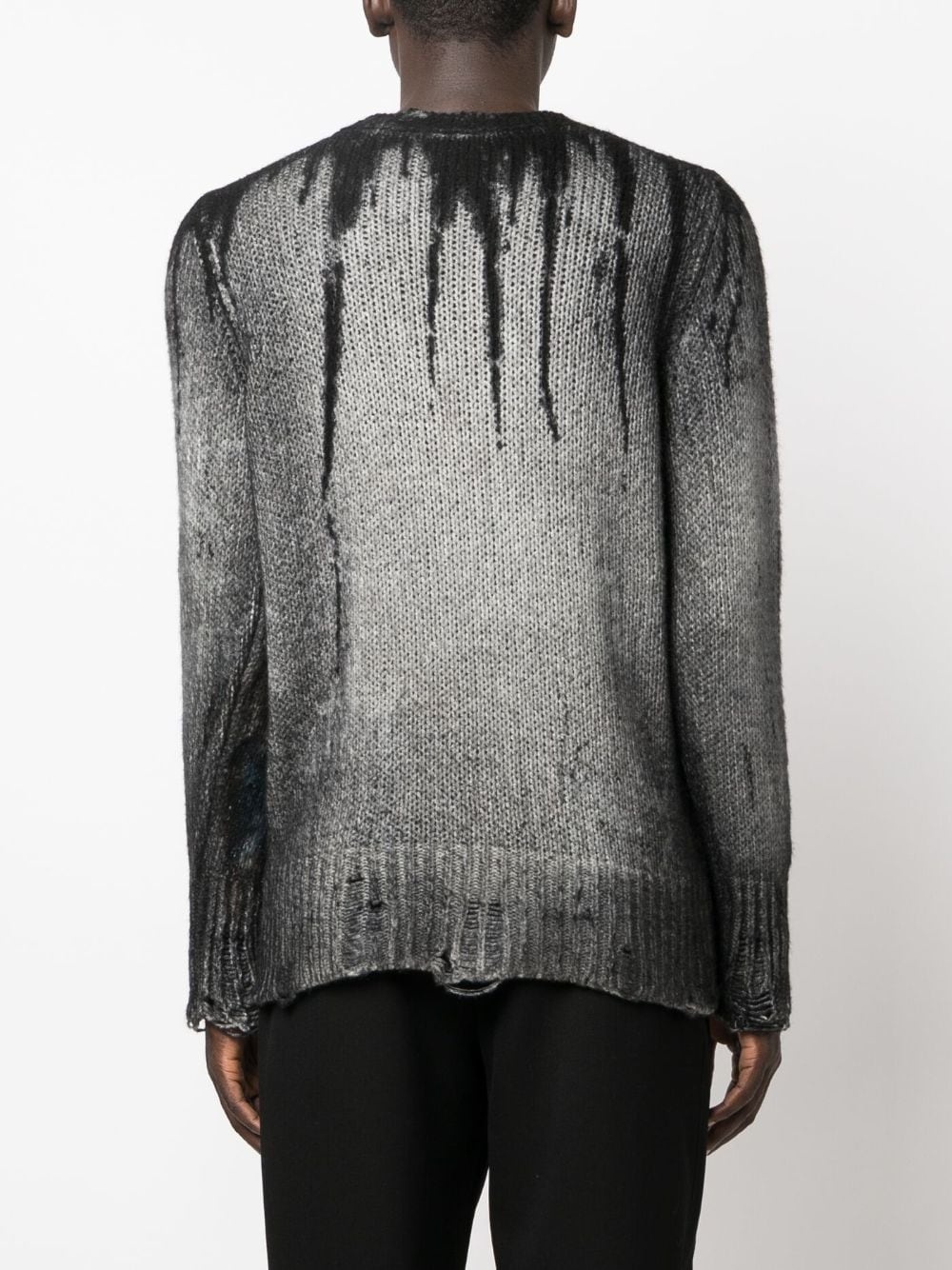 tie-dye print cashmere-blend jumper - 4