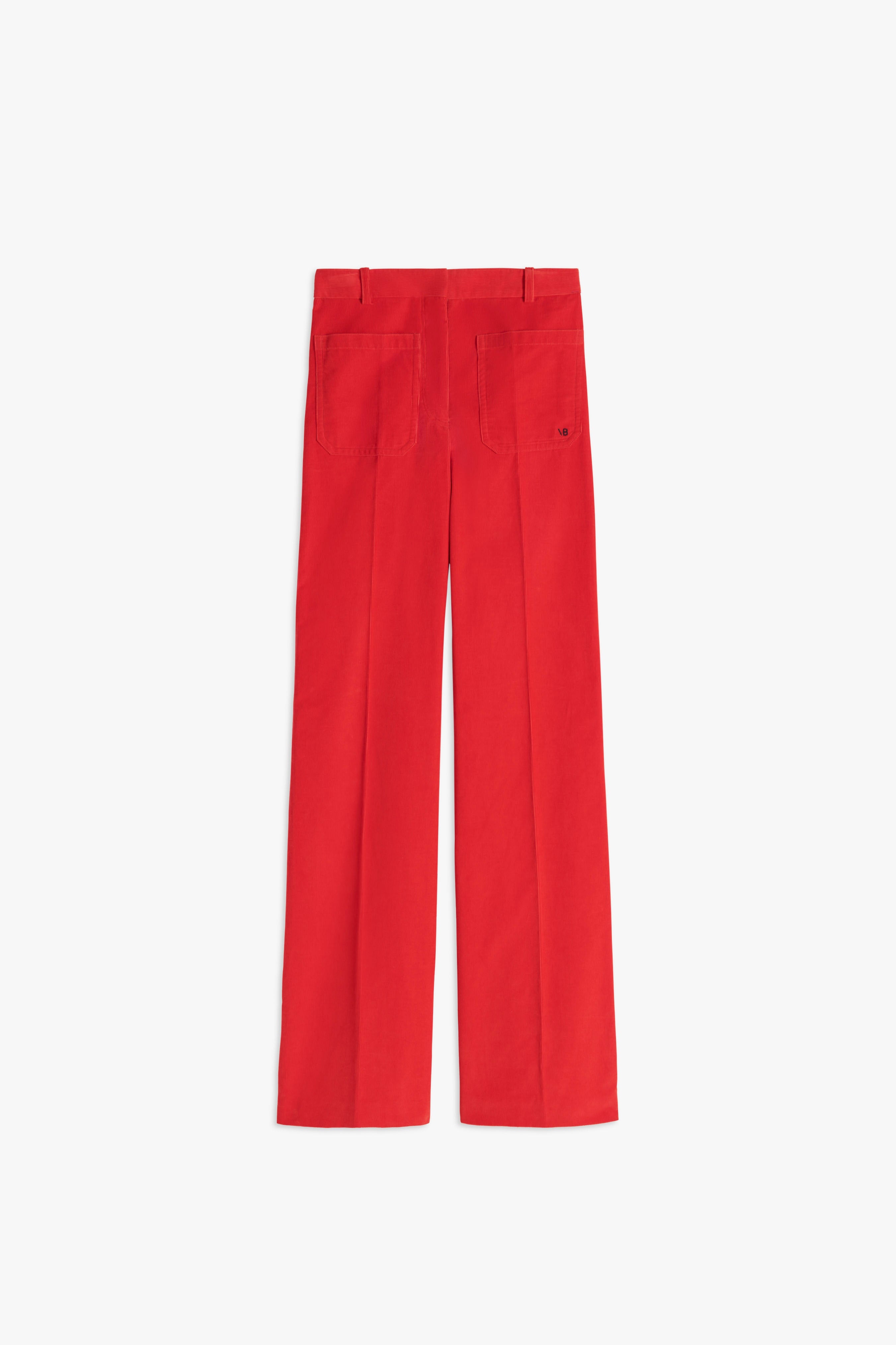 Corduroy Alina Trouser in Red - 1