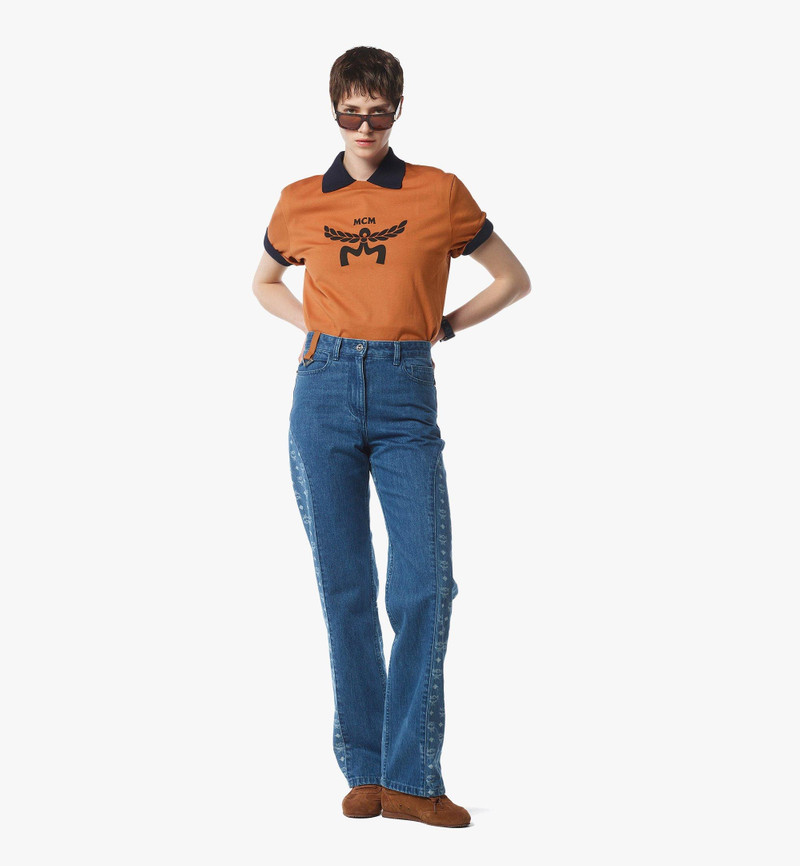 MCM Laurel Logo Print T-Shirt in Organic Cotton outlook