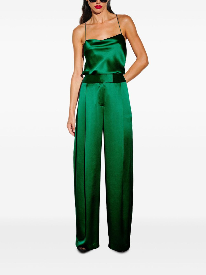 THE SEI cowl-neck satin top outlook