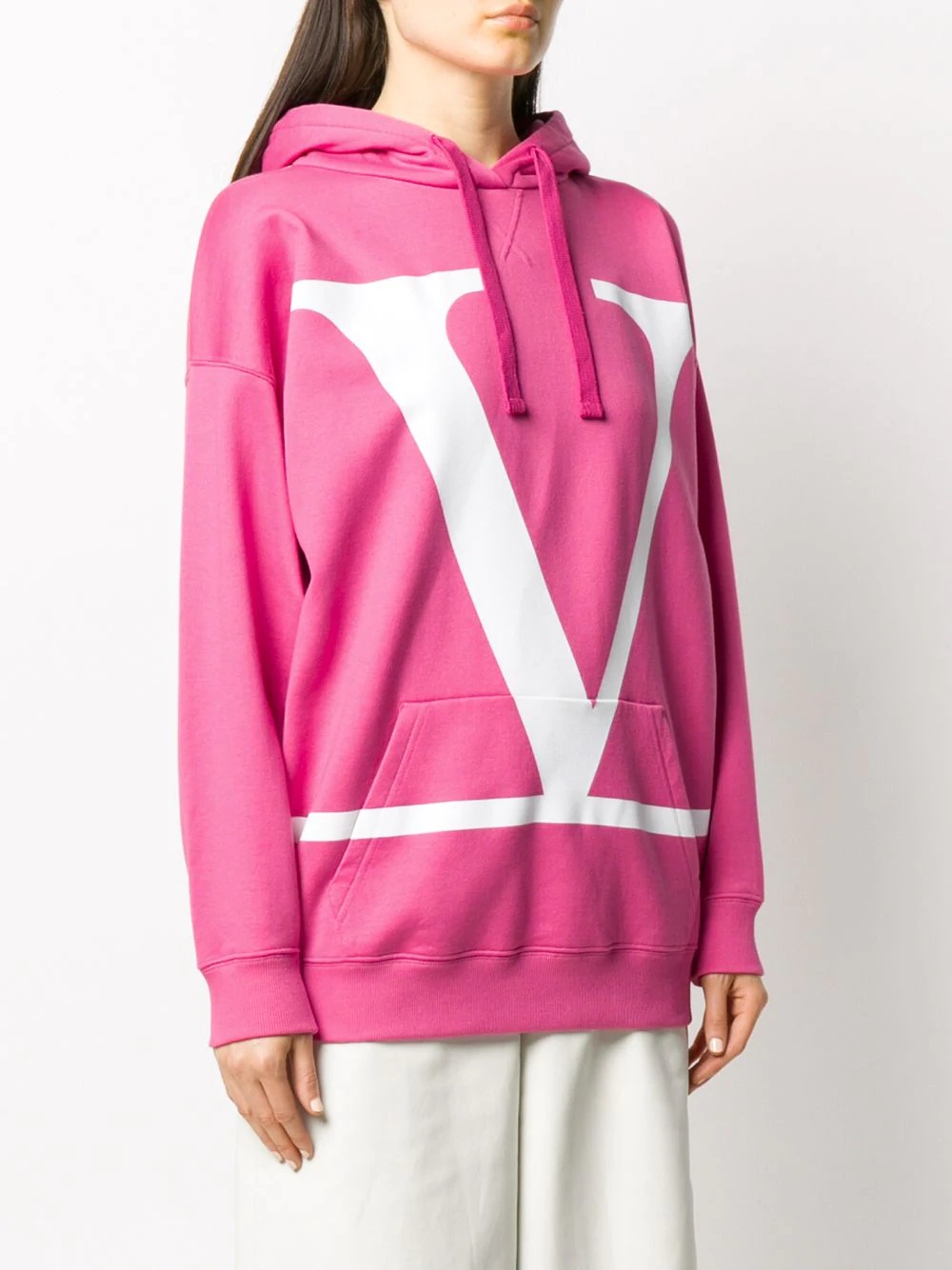 VLOGO print oversized hoodie - 3