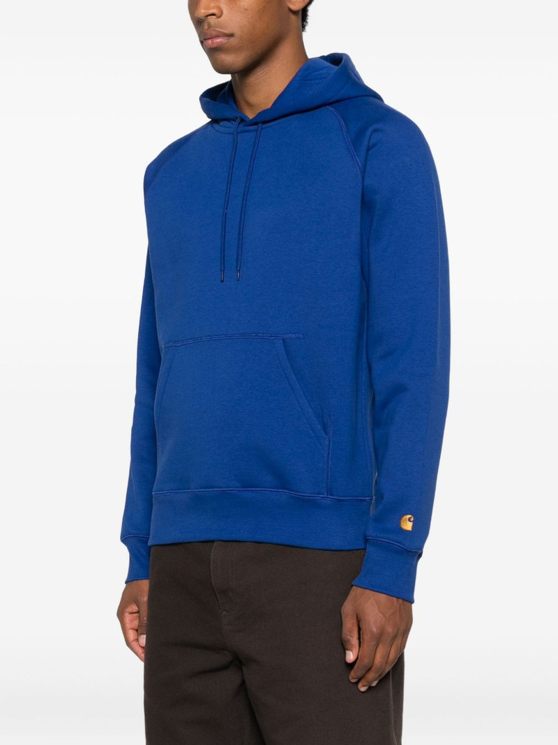 logo-embroidered hoodie 3