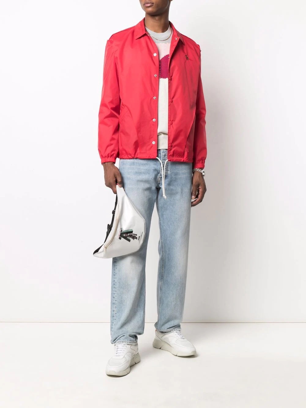 Zerstören-print lightweight jacket - 3