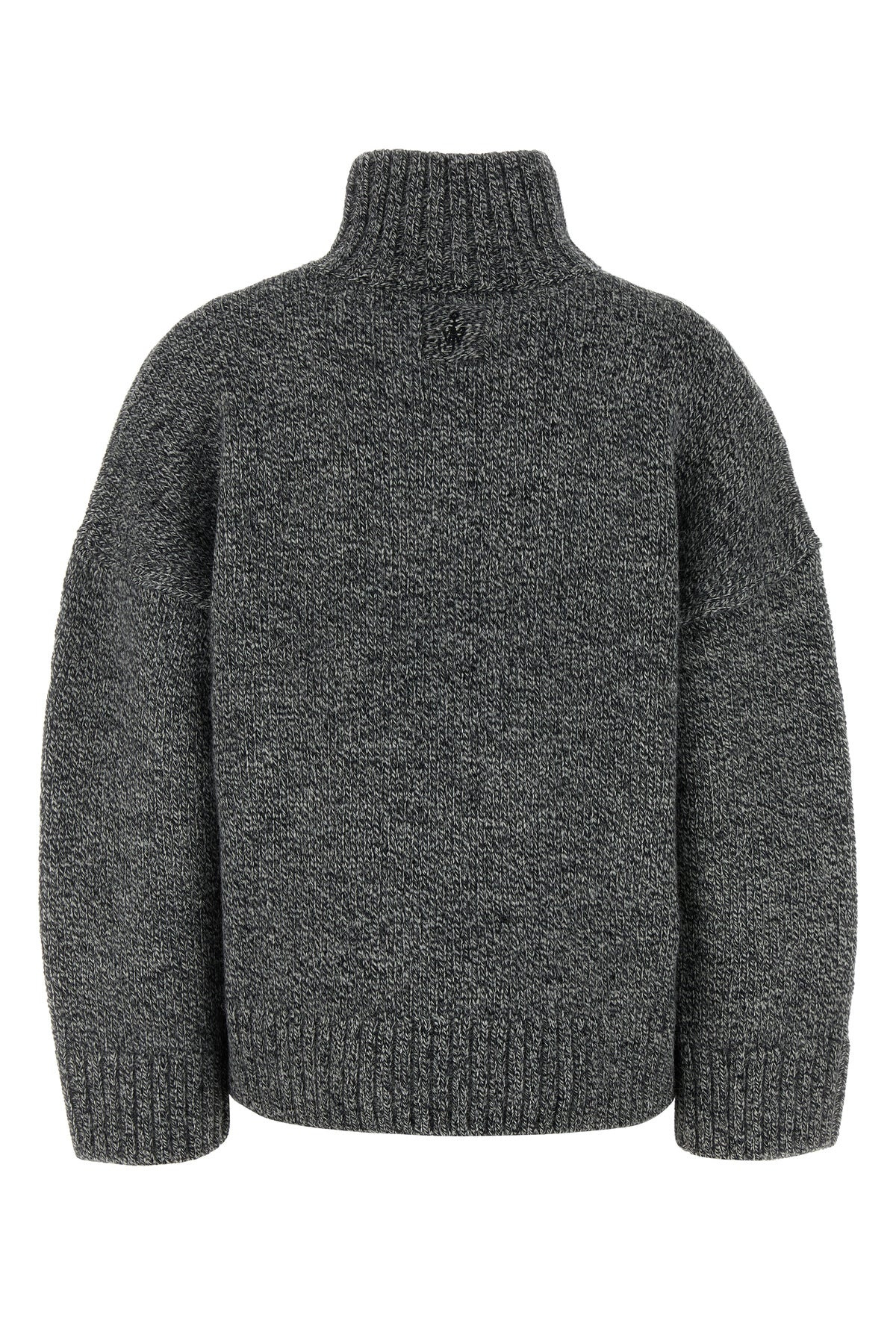 Melange grey wool blend sweater - 2