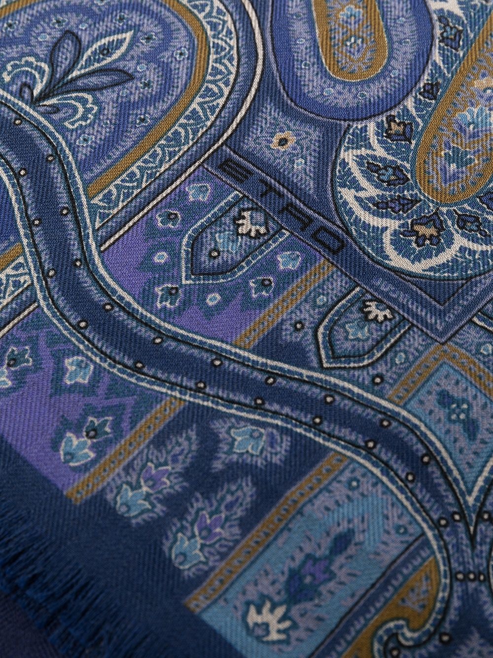 paisley cashmere-silk blend scarf - 3