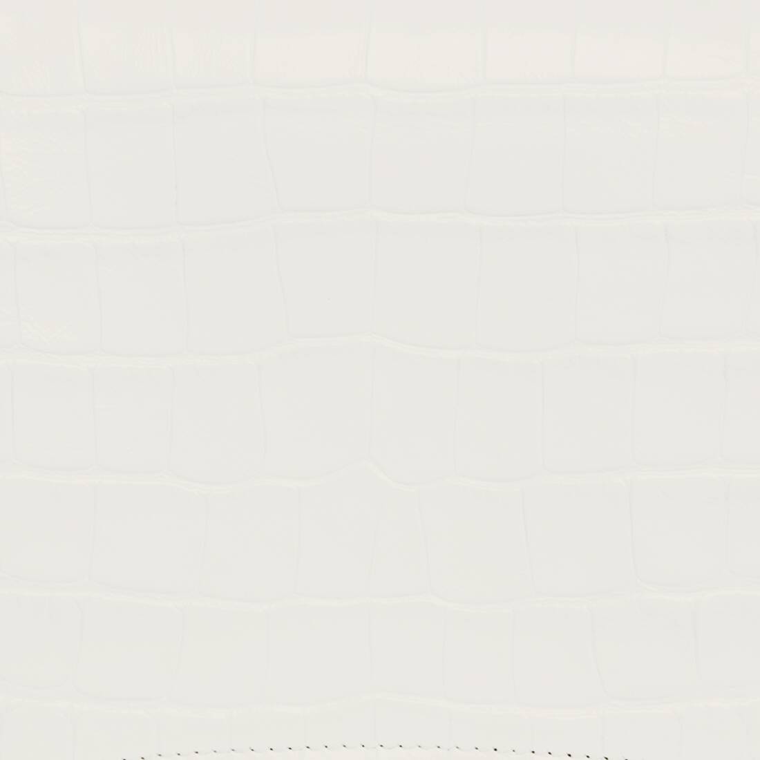 Women's Crush Small Chain Bag Crocodile Embossed in Optic White - 9