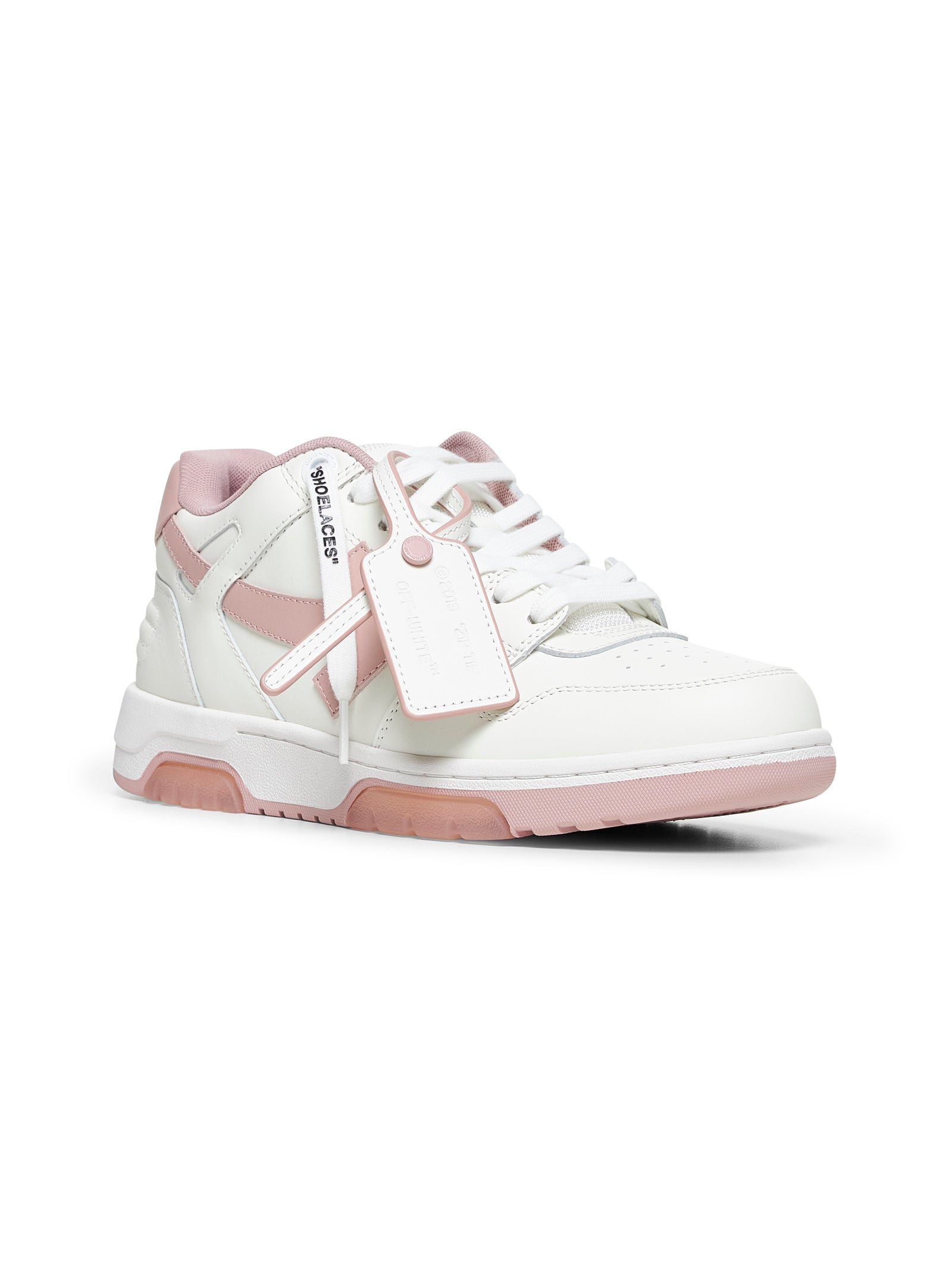 Off White Women White And Pink Out Of Office Sneakers - 2