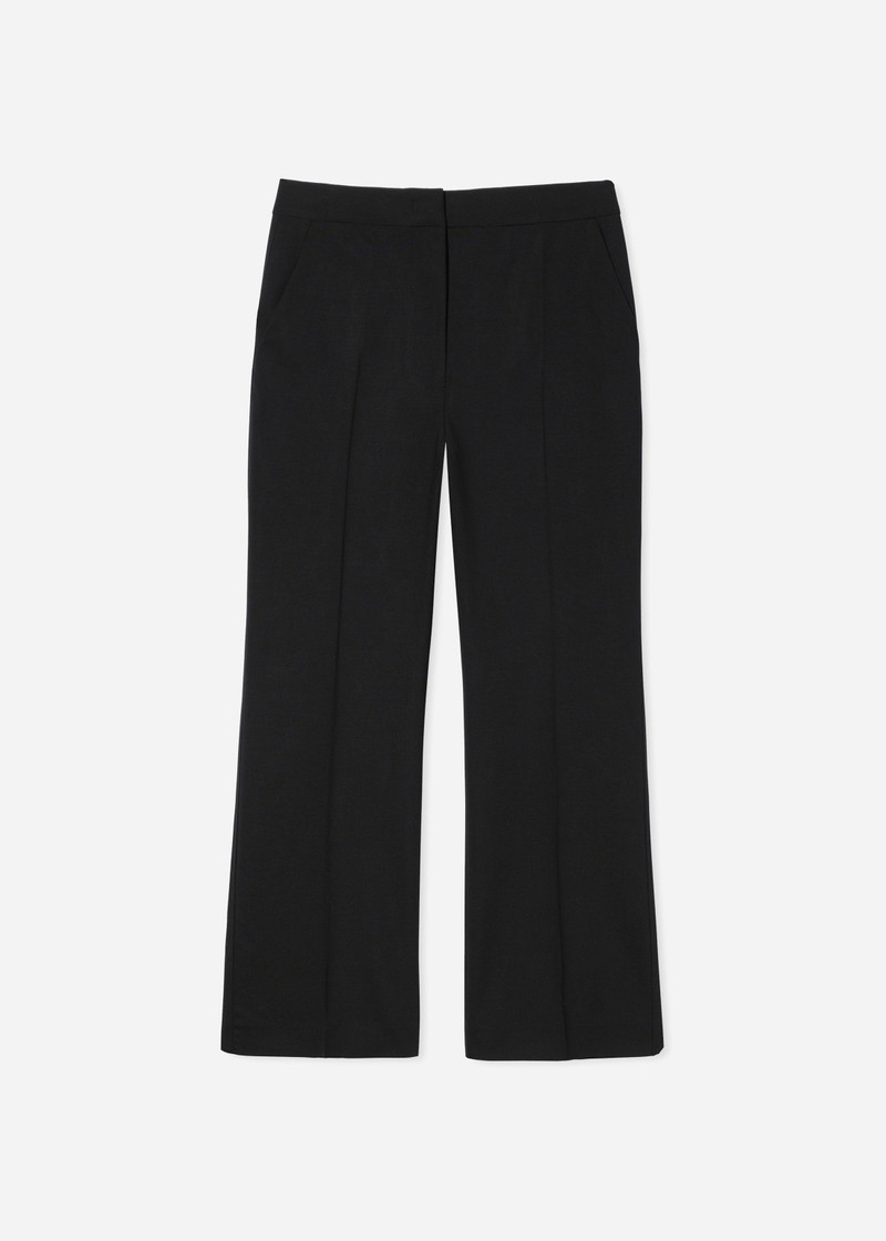 Cropped Cigarette Trouser in Virgin Wool 1