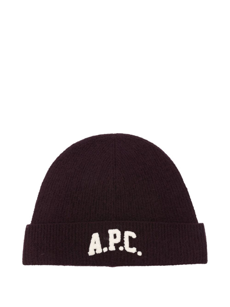 logo-appliqué beanie 1