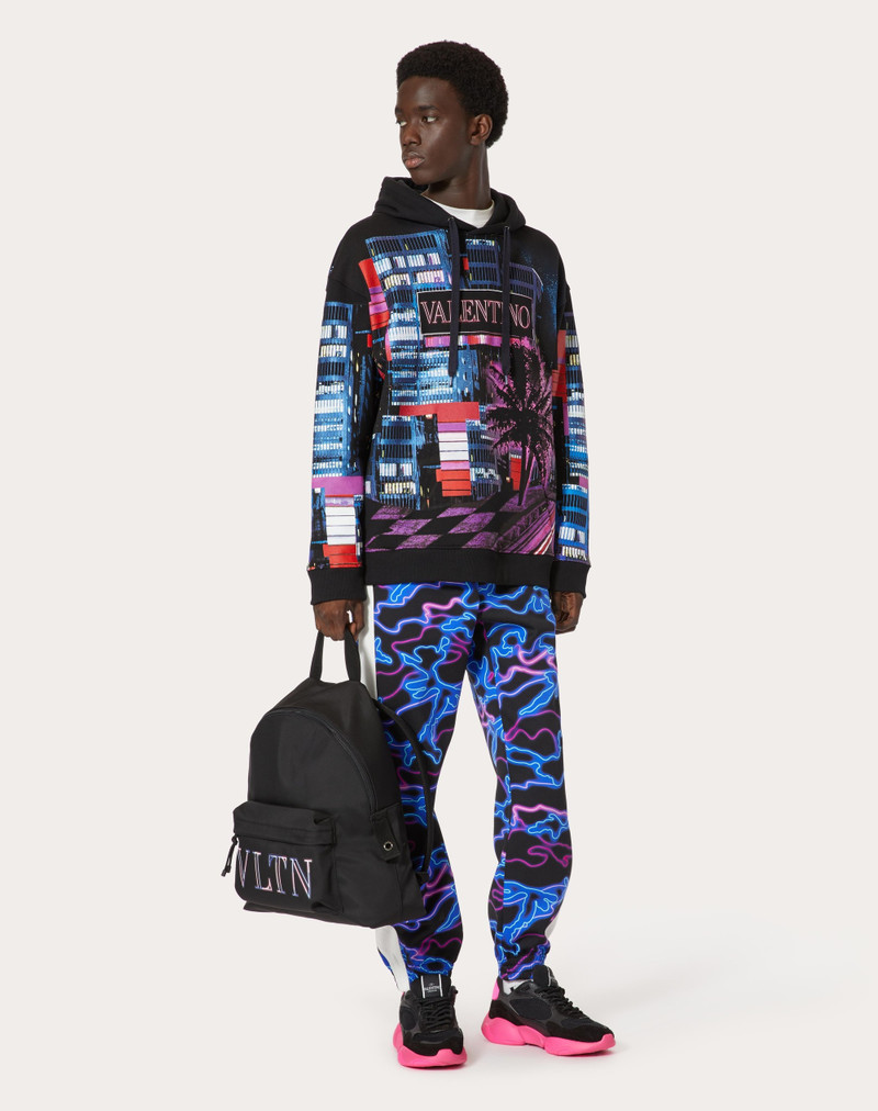 Valentino NEON VLTN BACKPACK IN NYLON outlook