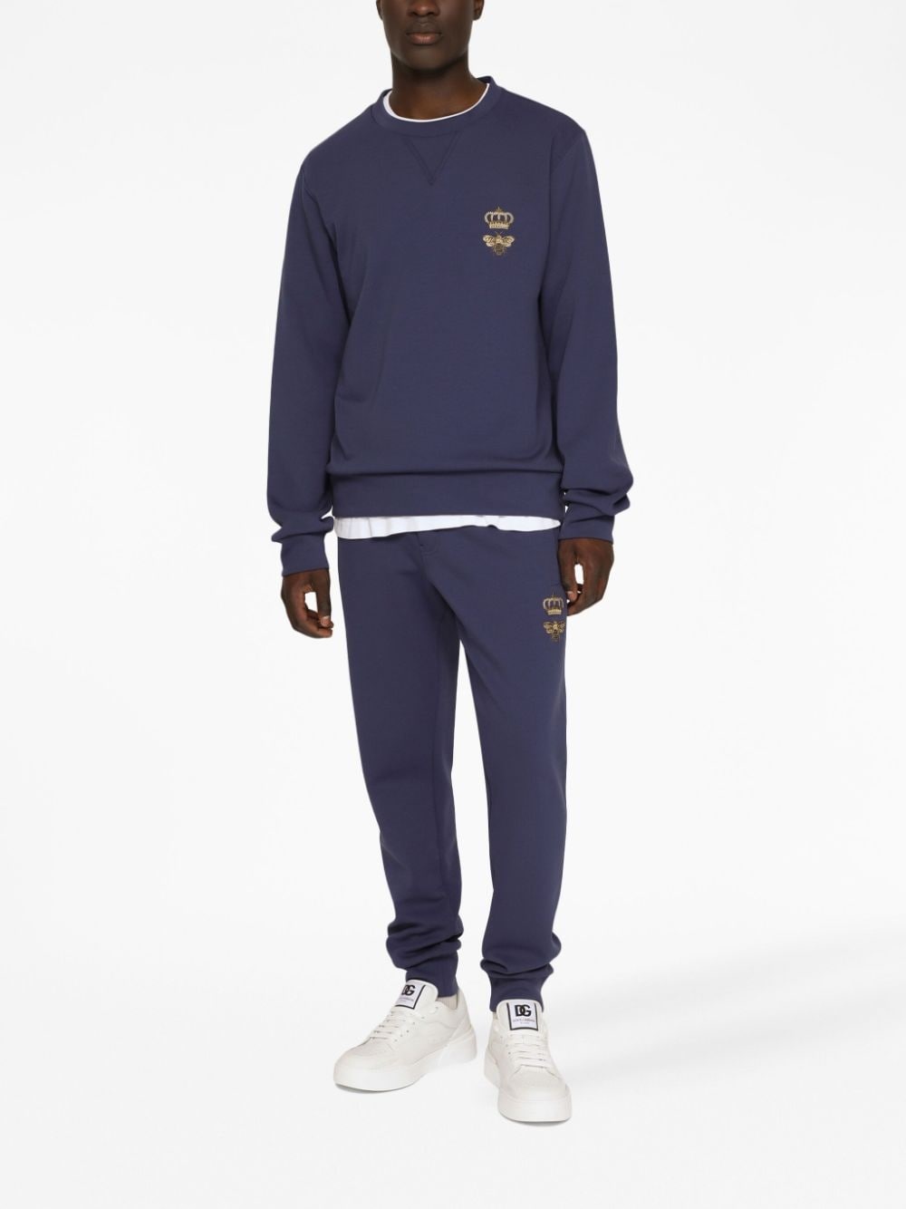 bee-embroidered cotton sweatshirt - 3