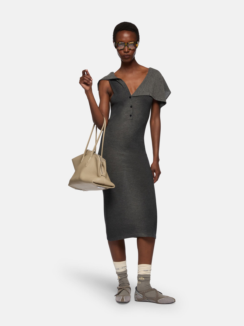 THE ATTICO GREY MIDI DRESS outlook