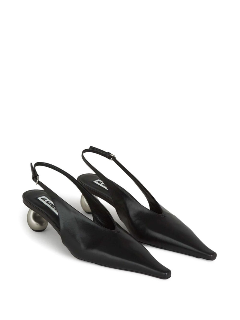 Jil Sander 55mm slingback pumps outlook