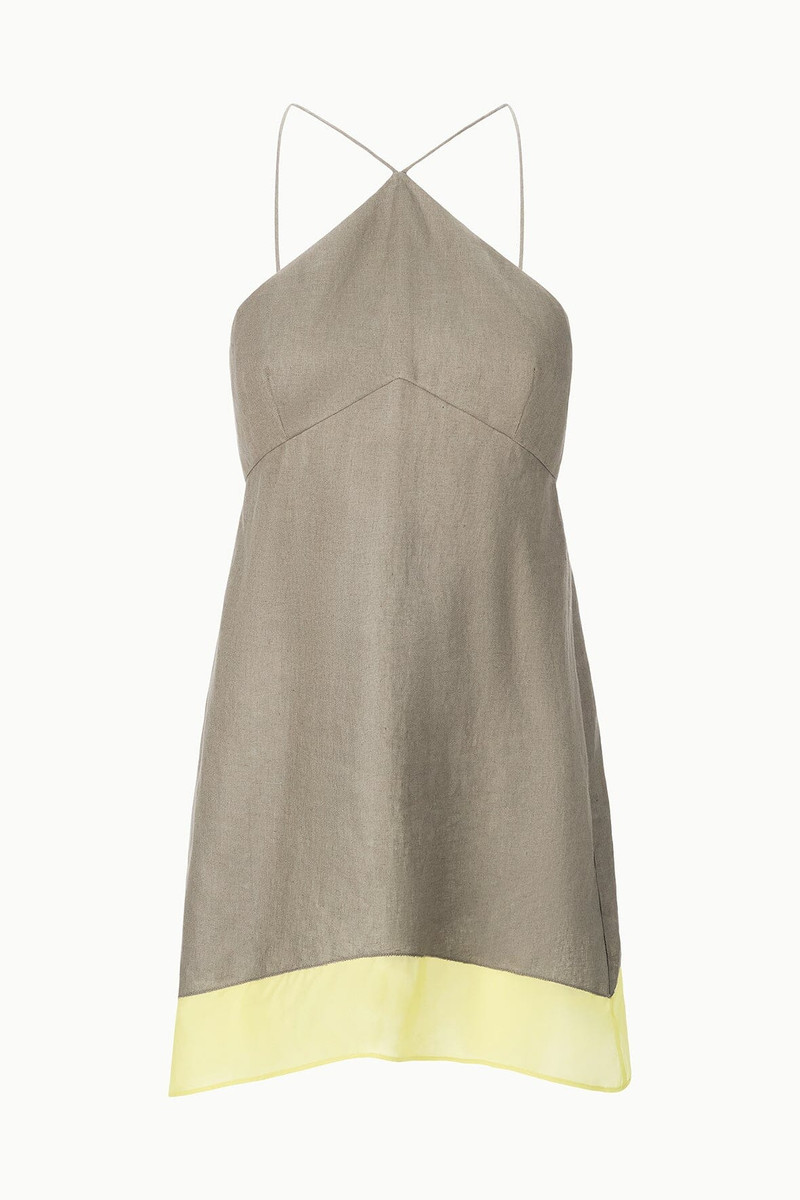 STAUD ORO LINEN DRESS PALO VERDE 5