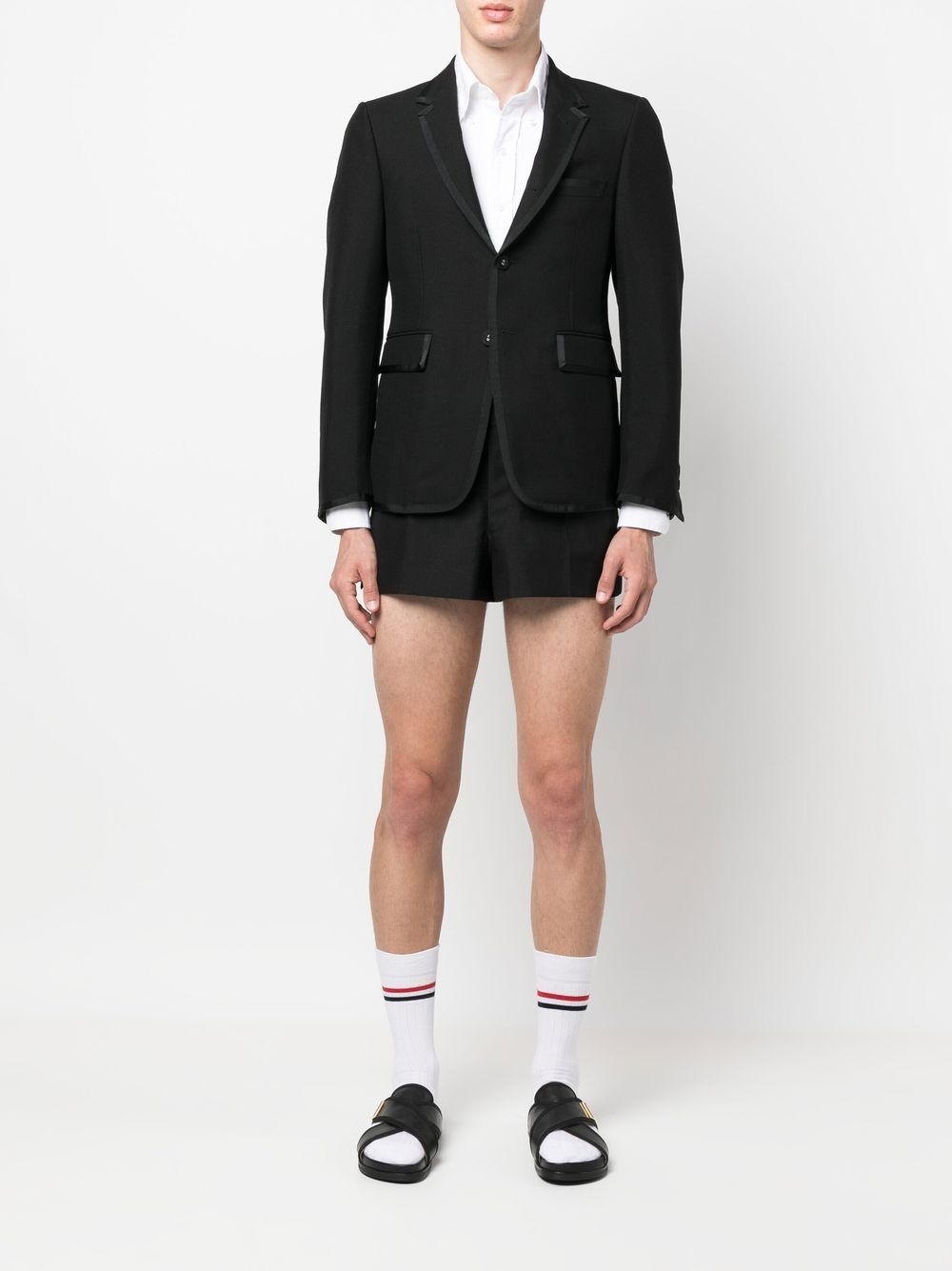 tailored wool shorts - 2