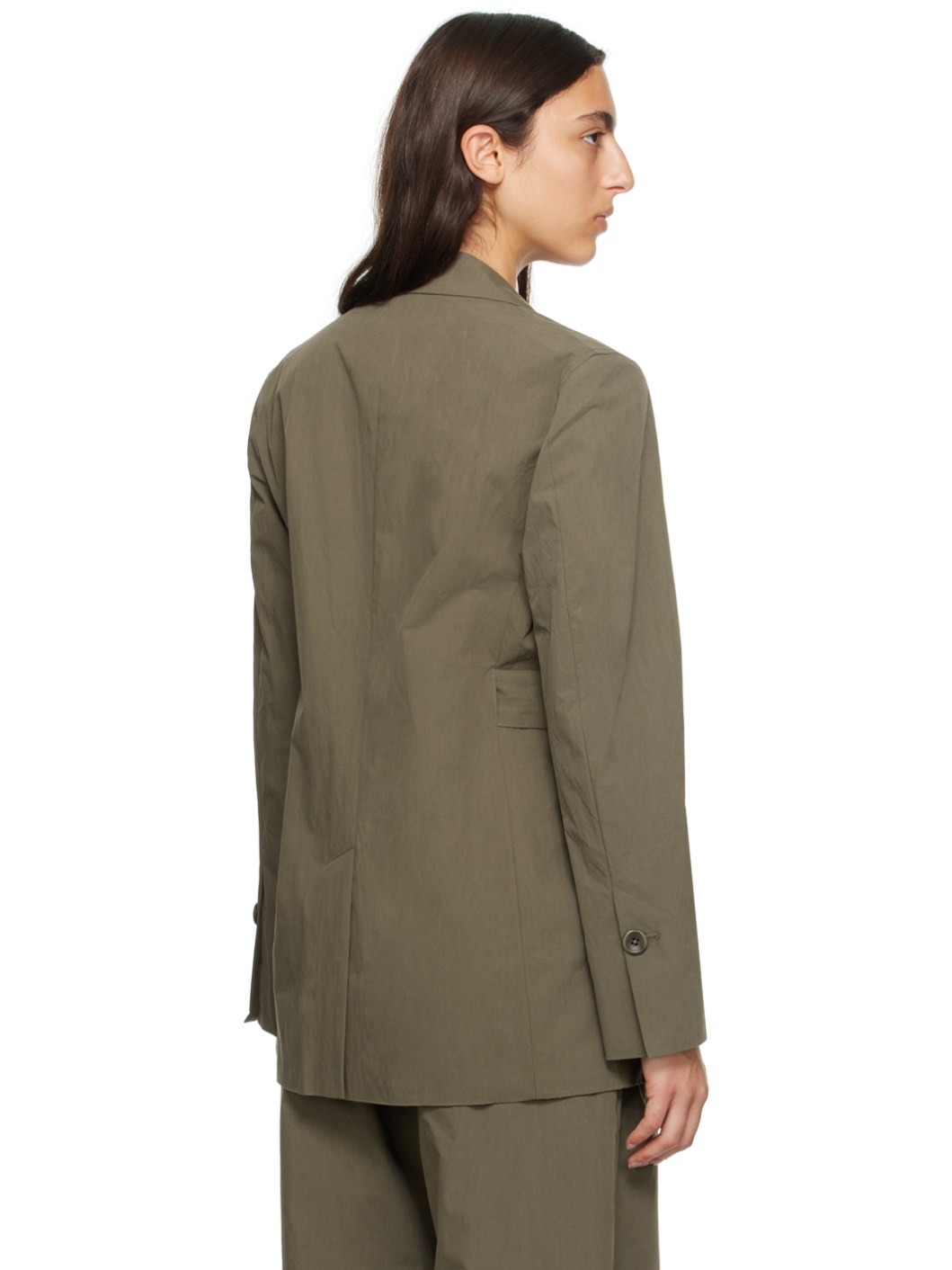 Khaki Proenza Schouler White Label Blazer - 3