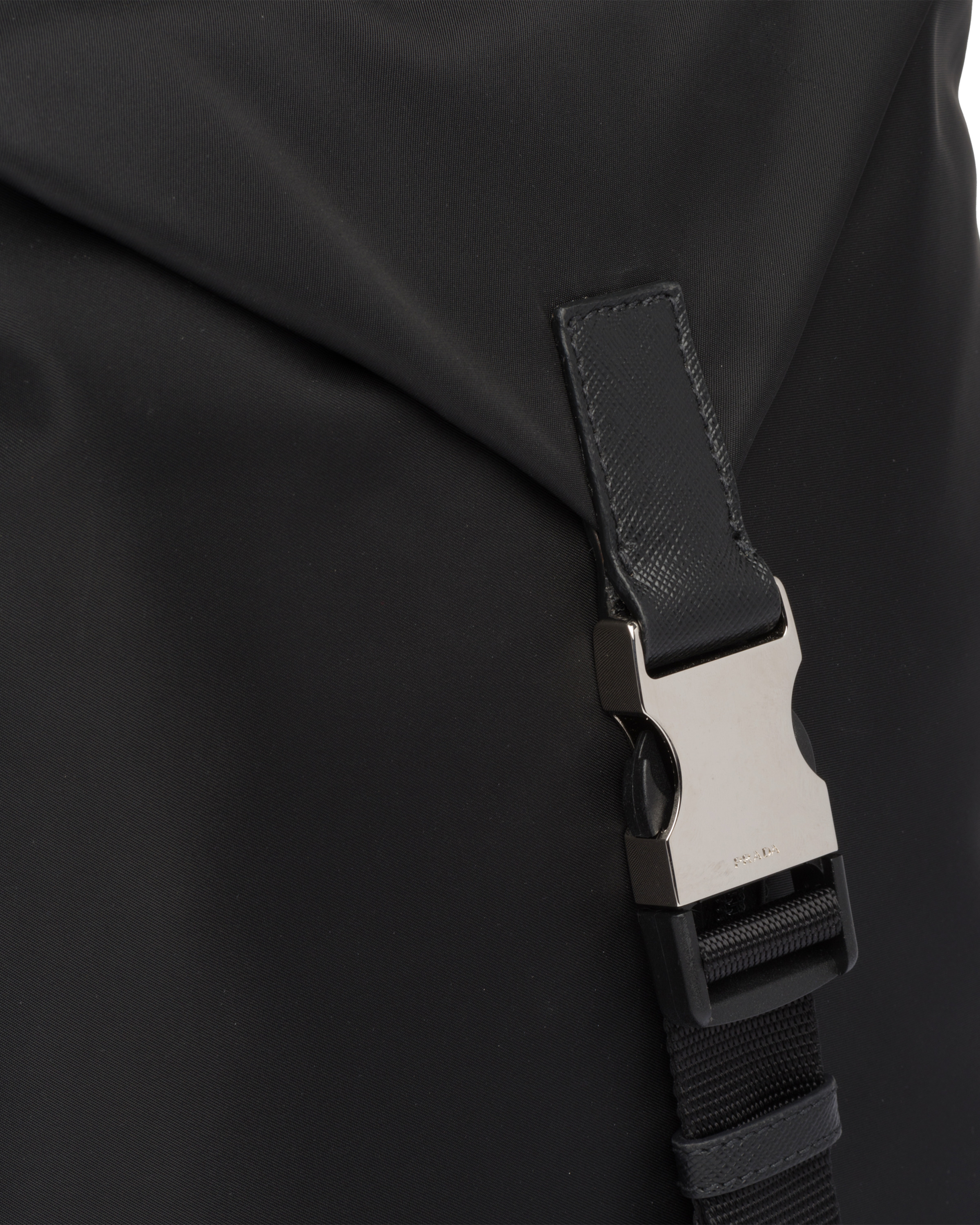 Re-Nylon and Saffiano leather backpack - 6