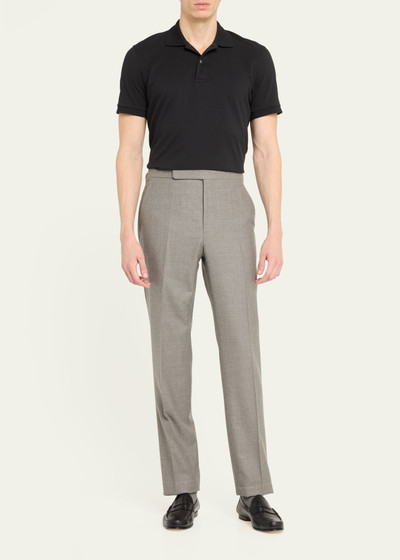 Ralph Lauren Men's Worsted Flannel Flat-Front Dress Pants outlook