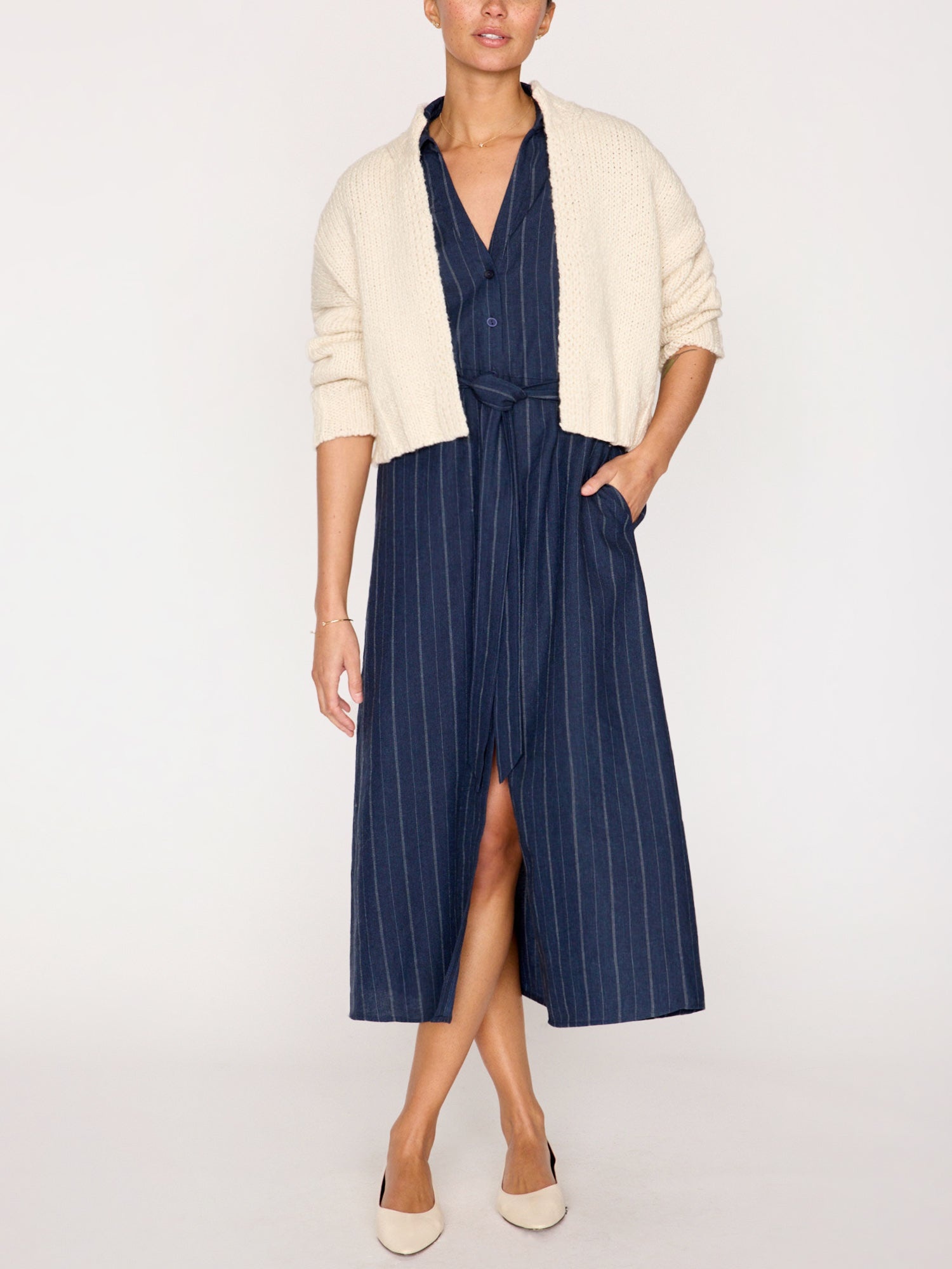 The Fia Belted Stripe Dress - 6
