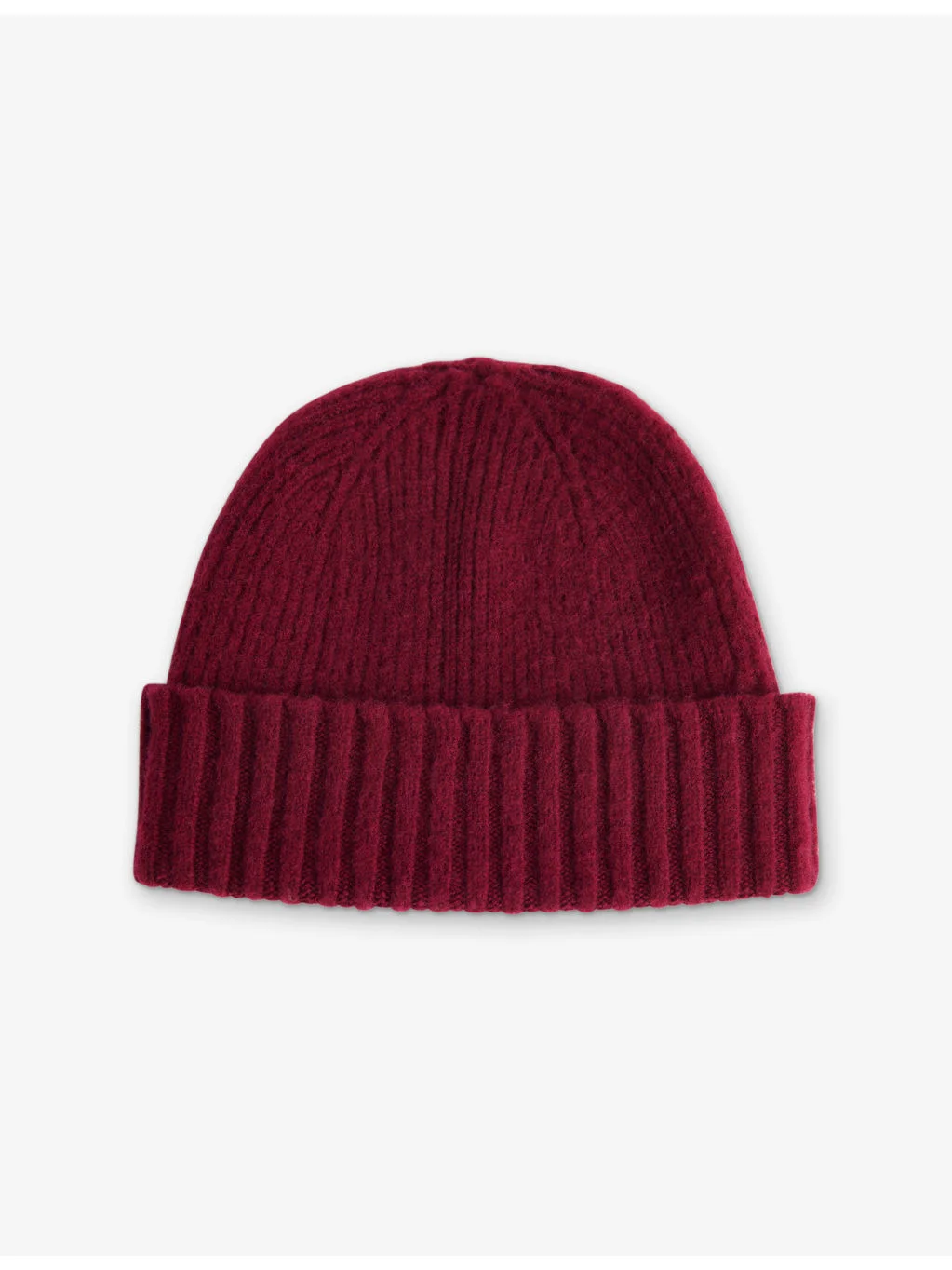 Ribbed Brushed Wool Beanie - 1