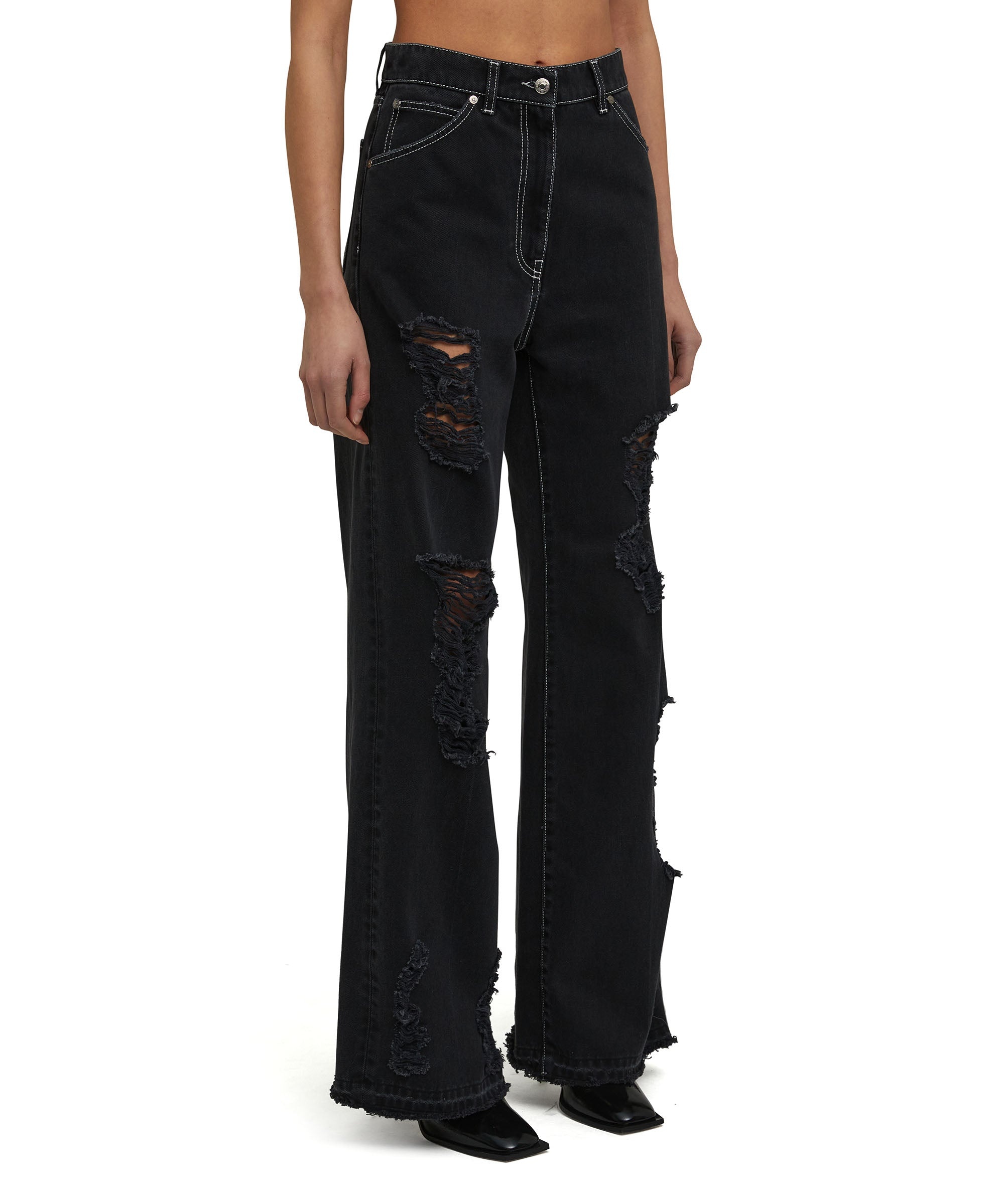 Jeans with "Black Denim with Stitches" workmanship - 3