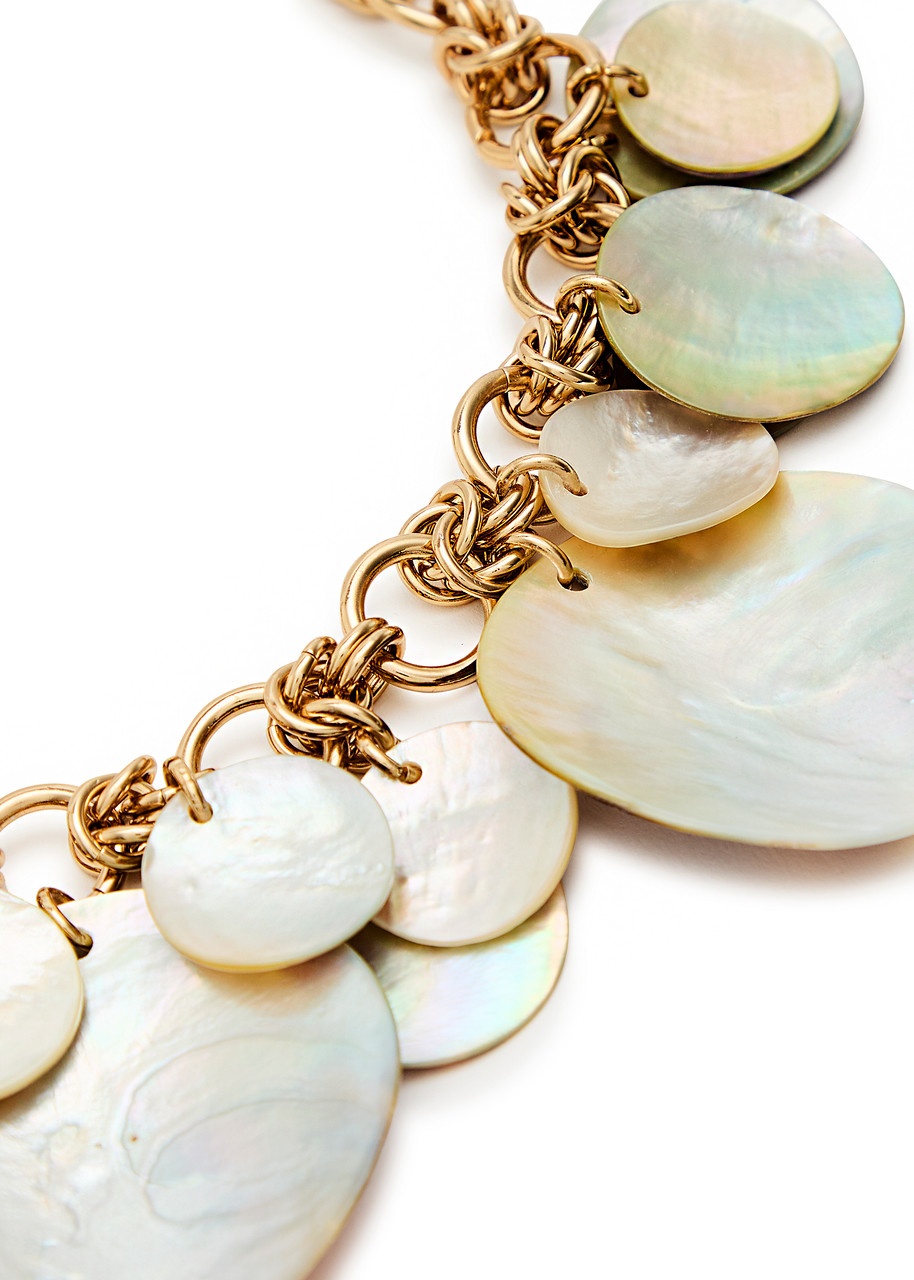 Rabanne Shell Disc Pearl Necklace - 4