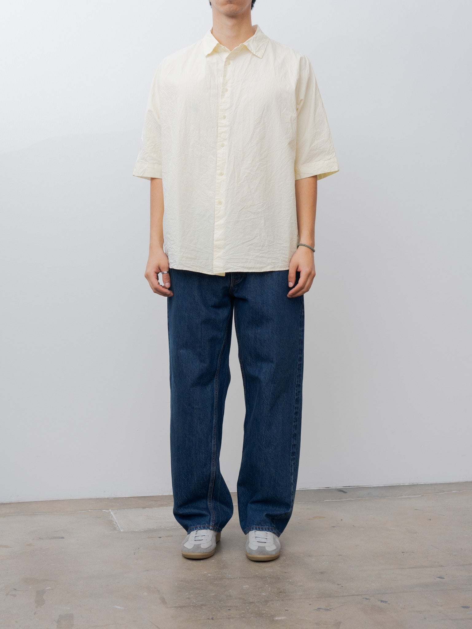 Waga Short Sleeve Shirt L COT - Natural - 2