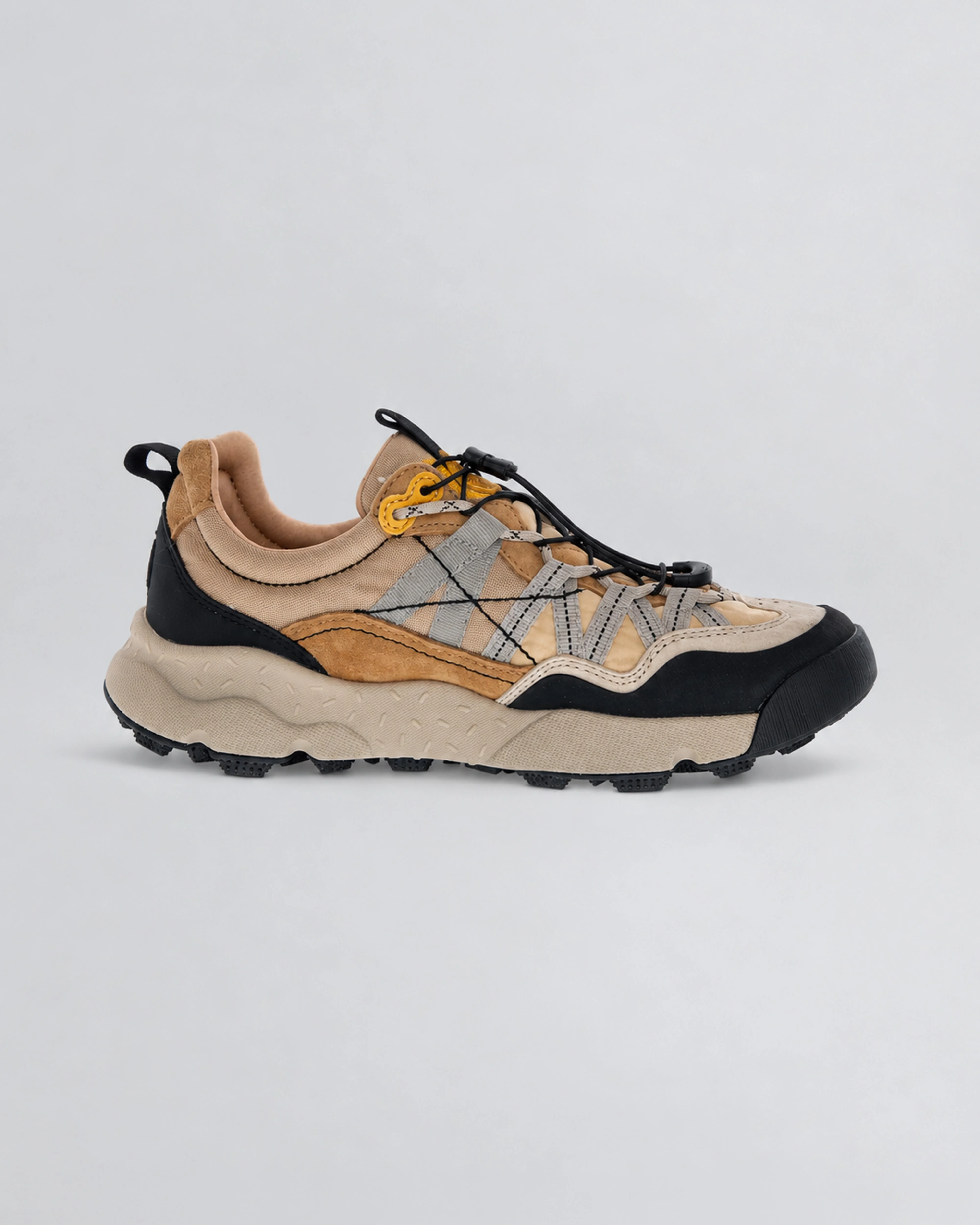 Flower Mountain - Anthracite And Brown Suede And Nylon Iwano 2 Trainers - 1