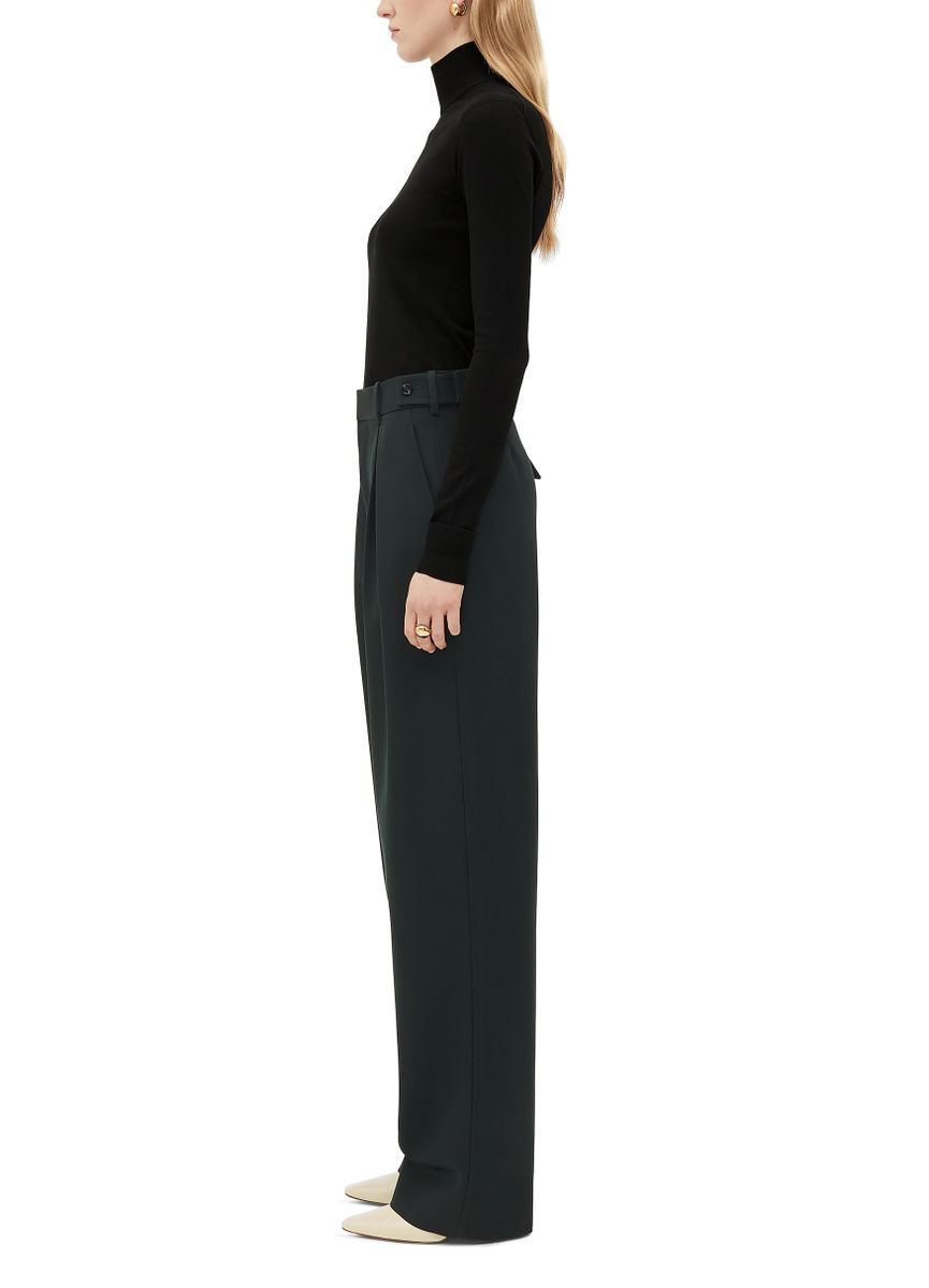 Straight-leg wool pants - 8